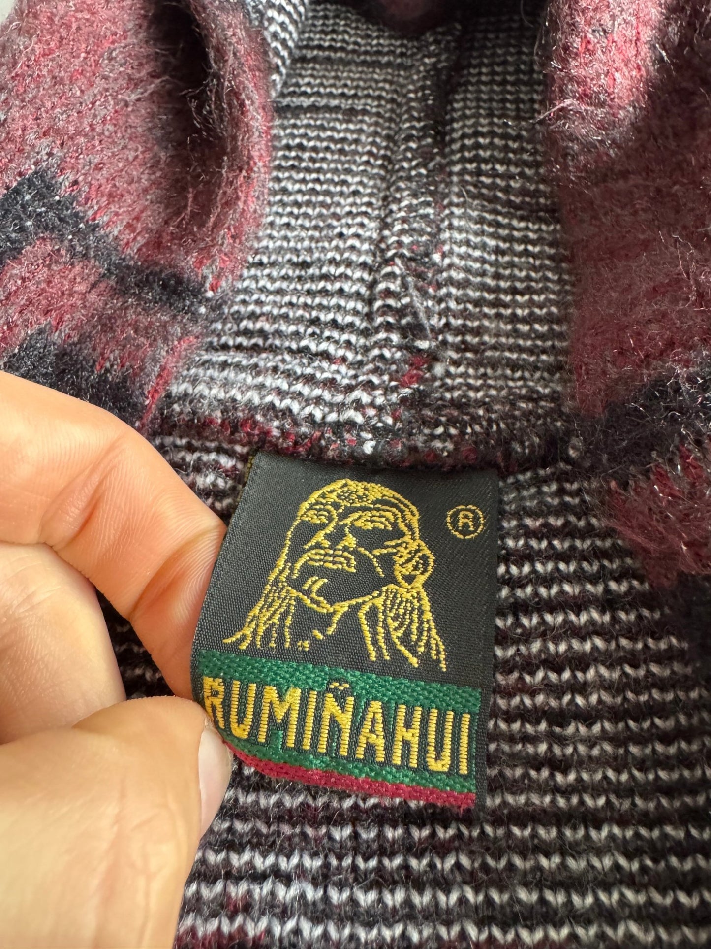 🧶 Hoodie Vintage Bărbați Ruminahui din Amestec Alpaca – XL - anbracaminte