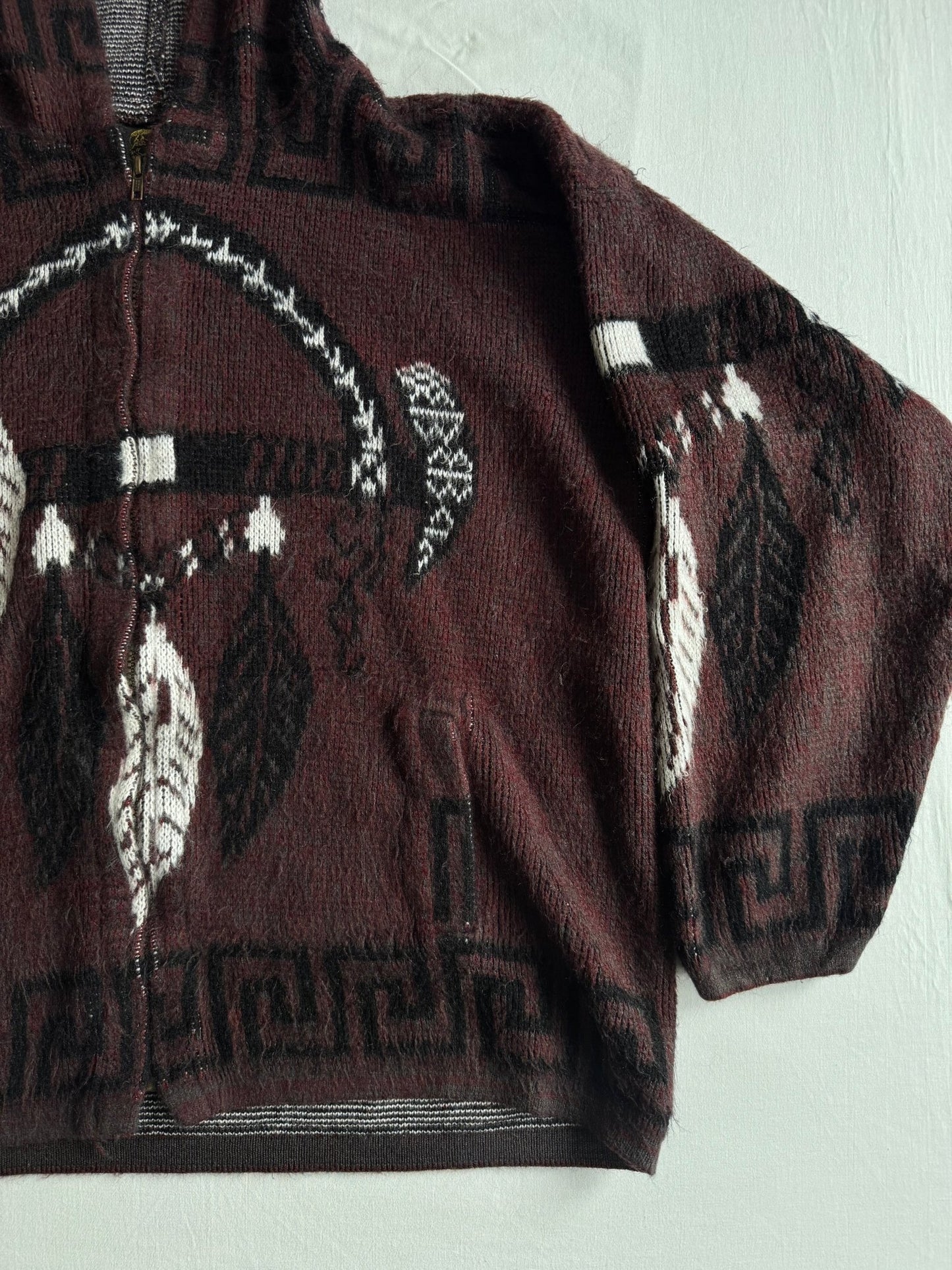 🧶 Hoodie Vintage Bărbați Ruminahui din Amestec Alpaca – XL - anbracaminte