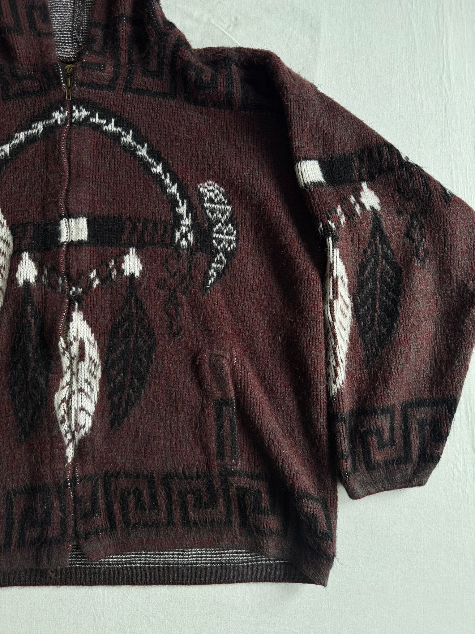 🧶 Hoodie Vintage Bărbați Ruminahui din Amestec Alpaca – XL - anbracaminte