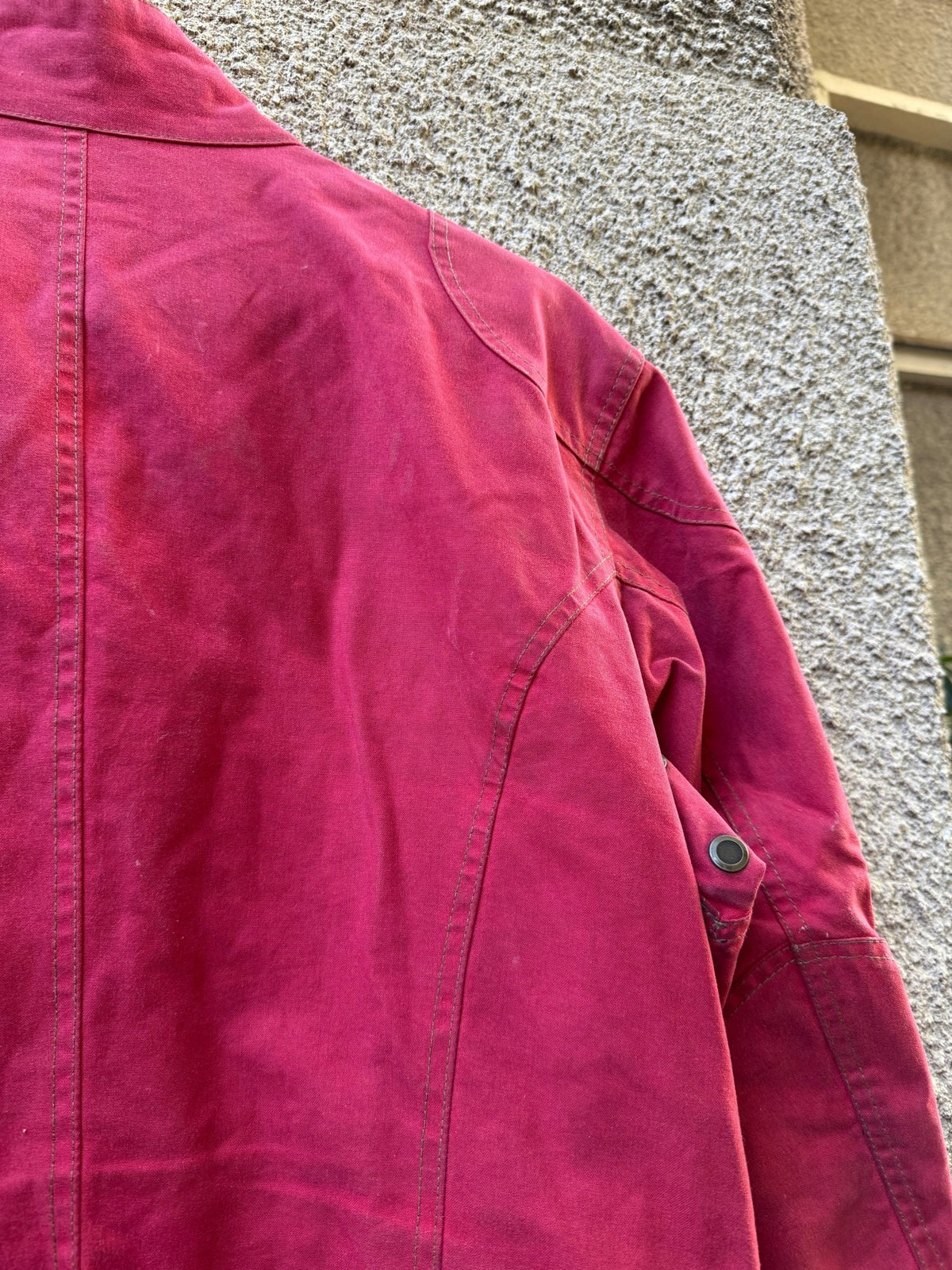 Jachetă Belstaff Racemaster Roșie Waxed Cotton Vintage | Moto Cropped | Patină Unică | L Bărbați - anbracaminte
