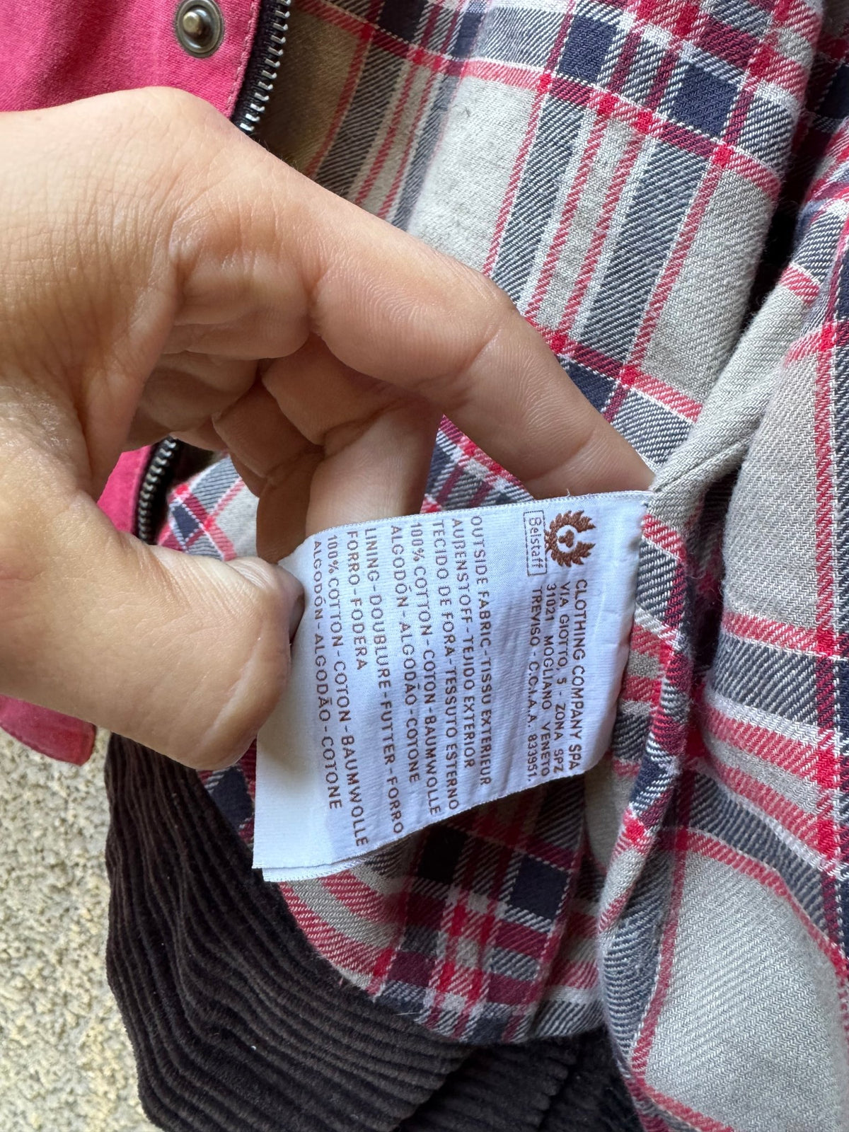 Jachetă Belstaff Racemaster Roșie Waxed Cotton Vintage | Moto Cropped | Patină Unică | L Bărbați - anbracaminte