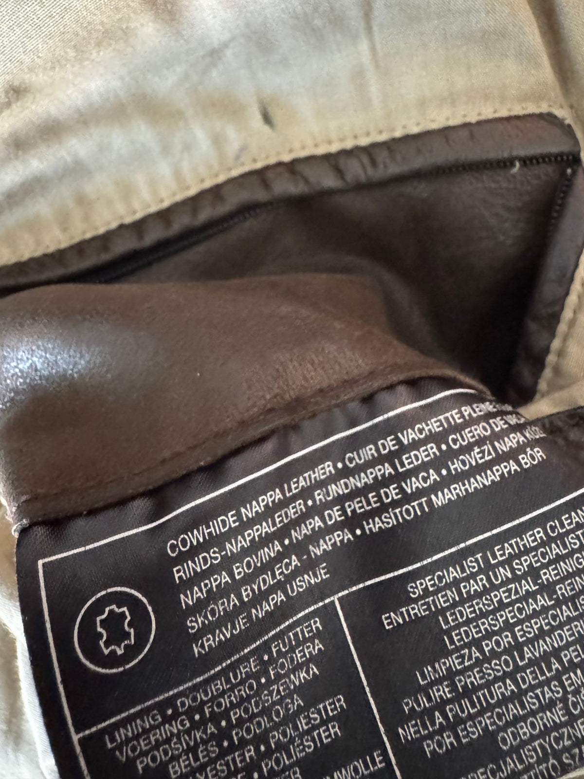 Jachetă Piele Cowhide Maro Închis Vintage | Patină Naturală | L Bărbați - anbracaminte