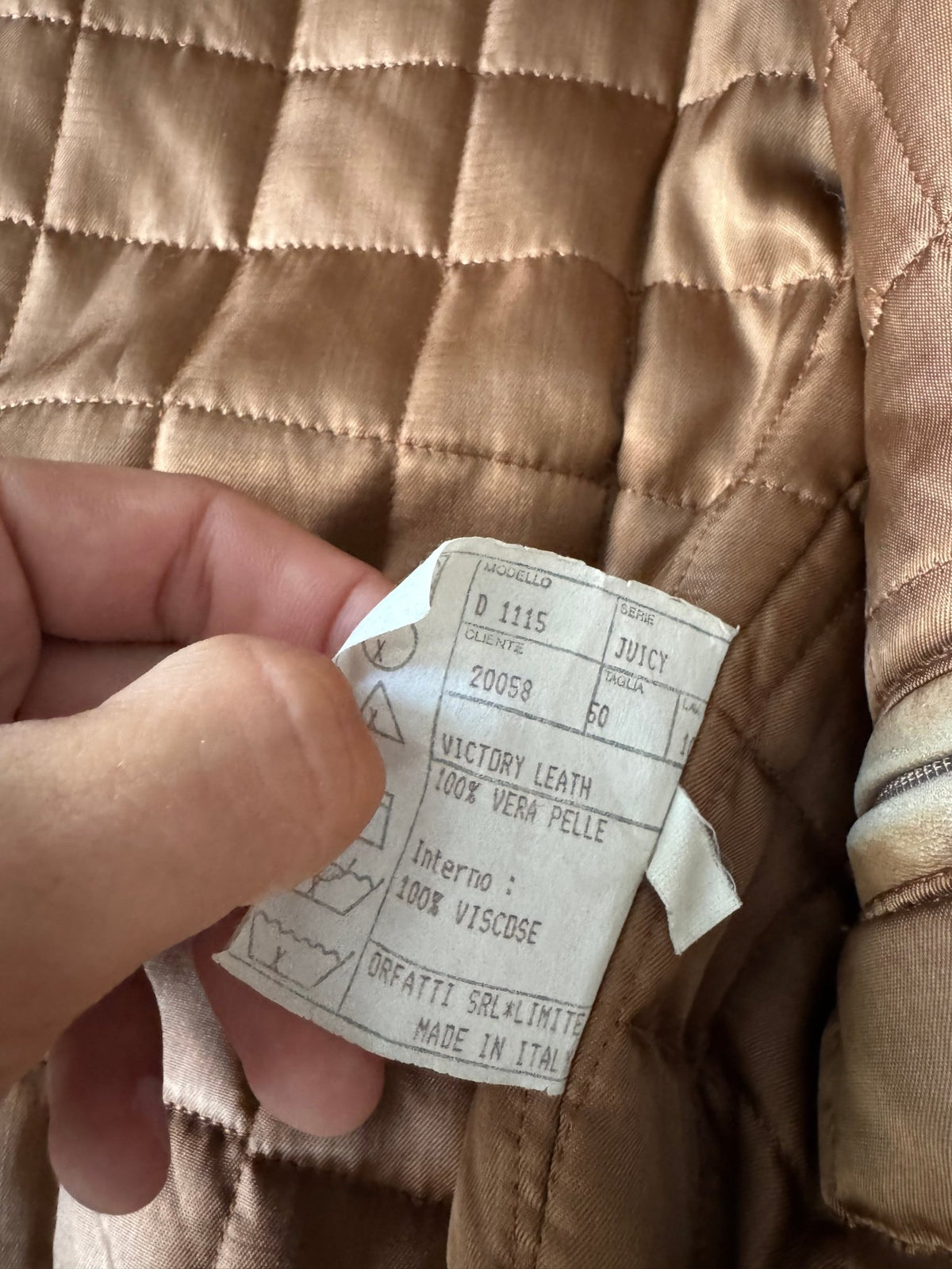 Jachetă Piele Naturală Bej Vintage Bărbați | Made in Italy | Marimea L (50) - anbracaminte
