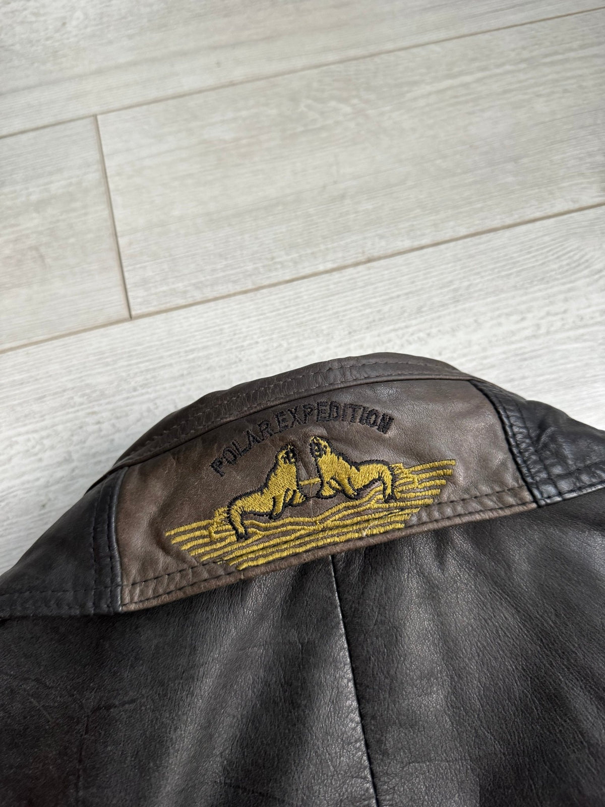 Jachetă Piele Naturală Neagră Vintage Bărbați | L/XL (52) - anbracaminte