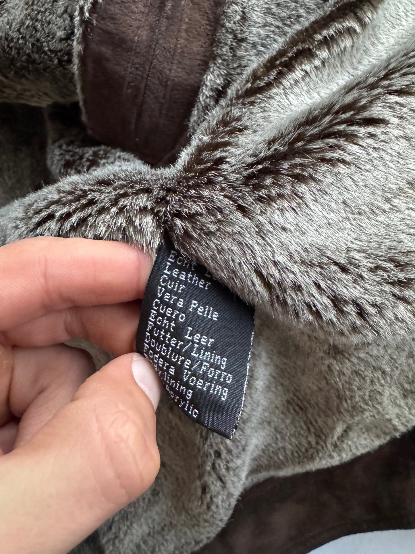 🧥 Jachetă Trucker Vintage Suede – Mărime M - anbracaminte