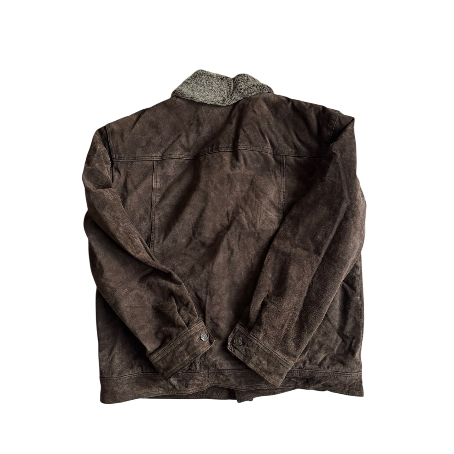 🧥 Jachetă Trucker Vintage Suede – Mărime M - anbracaminte