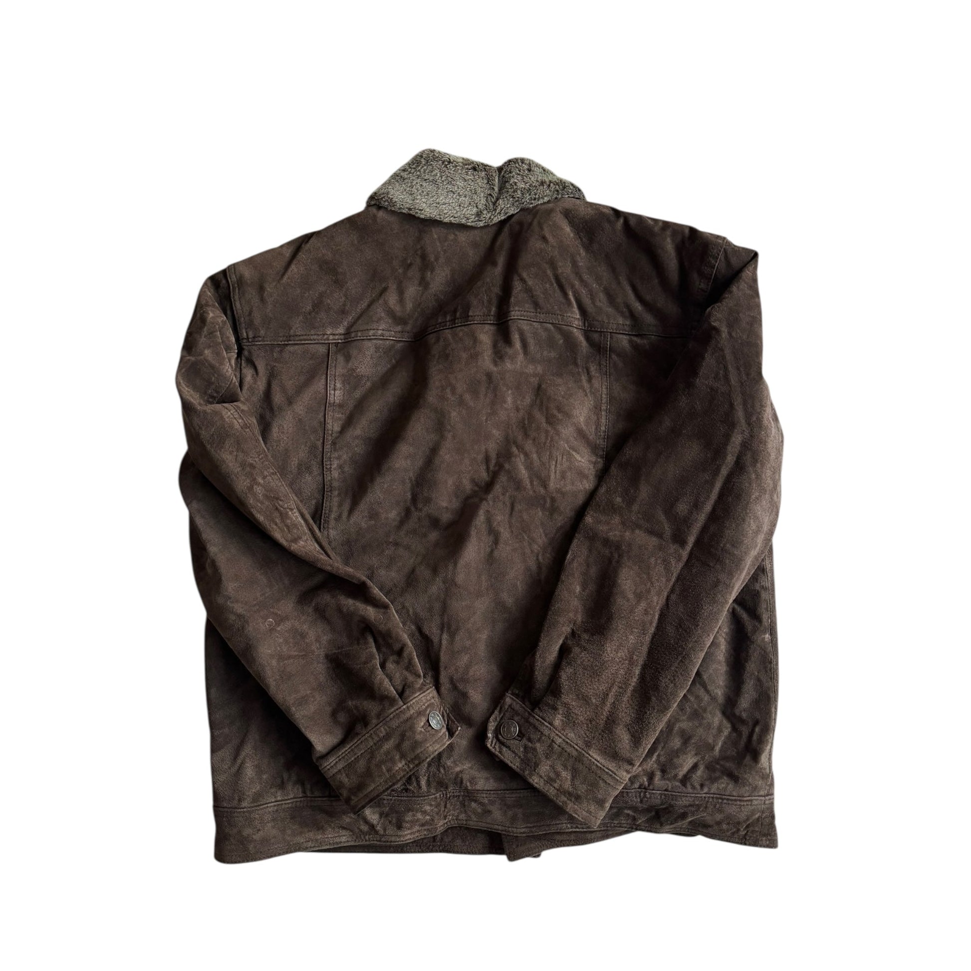 🧥 Jachetă Trucker Vintage Suede – Mărime M - anbracaminte