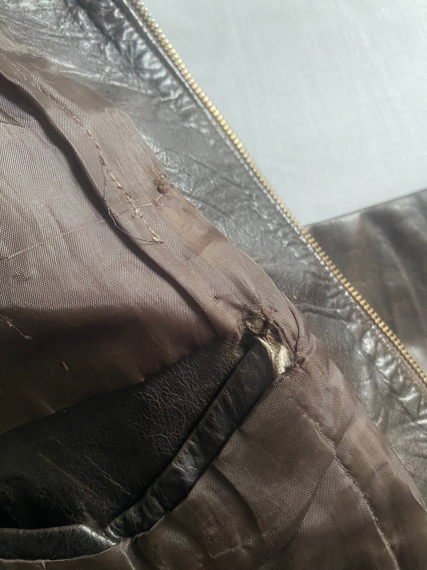 Jachetă Vintage din Piele Maro Închis – Made in Italy – Mărime 50 (Bărbați) - anbracaminte
