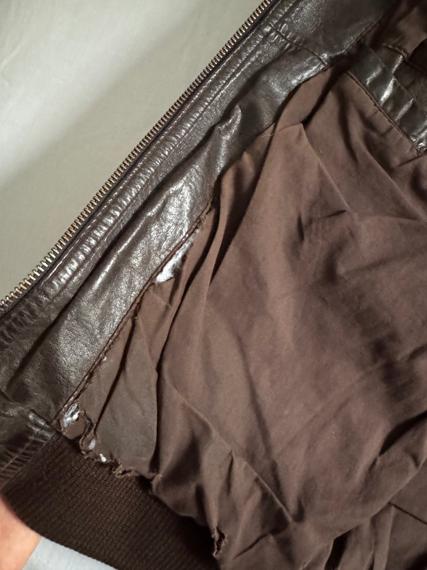 🧥 Jachetă vintage din piele maro – mărimea XL - anbracaminte