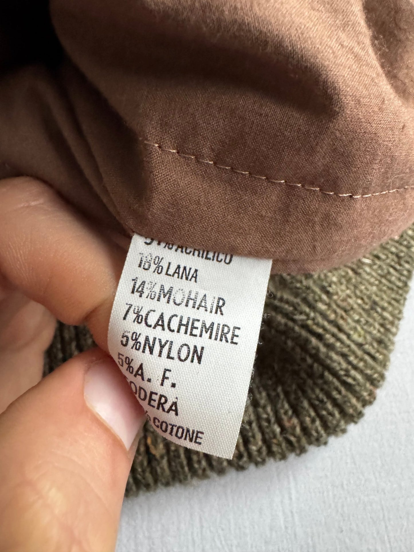 🧶 Jachetă Vintage Tricotată Tip Bomber cu Căptușeală din Bumbac – L - anbracaminte