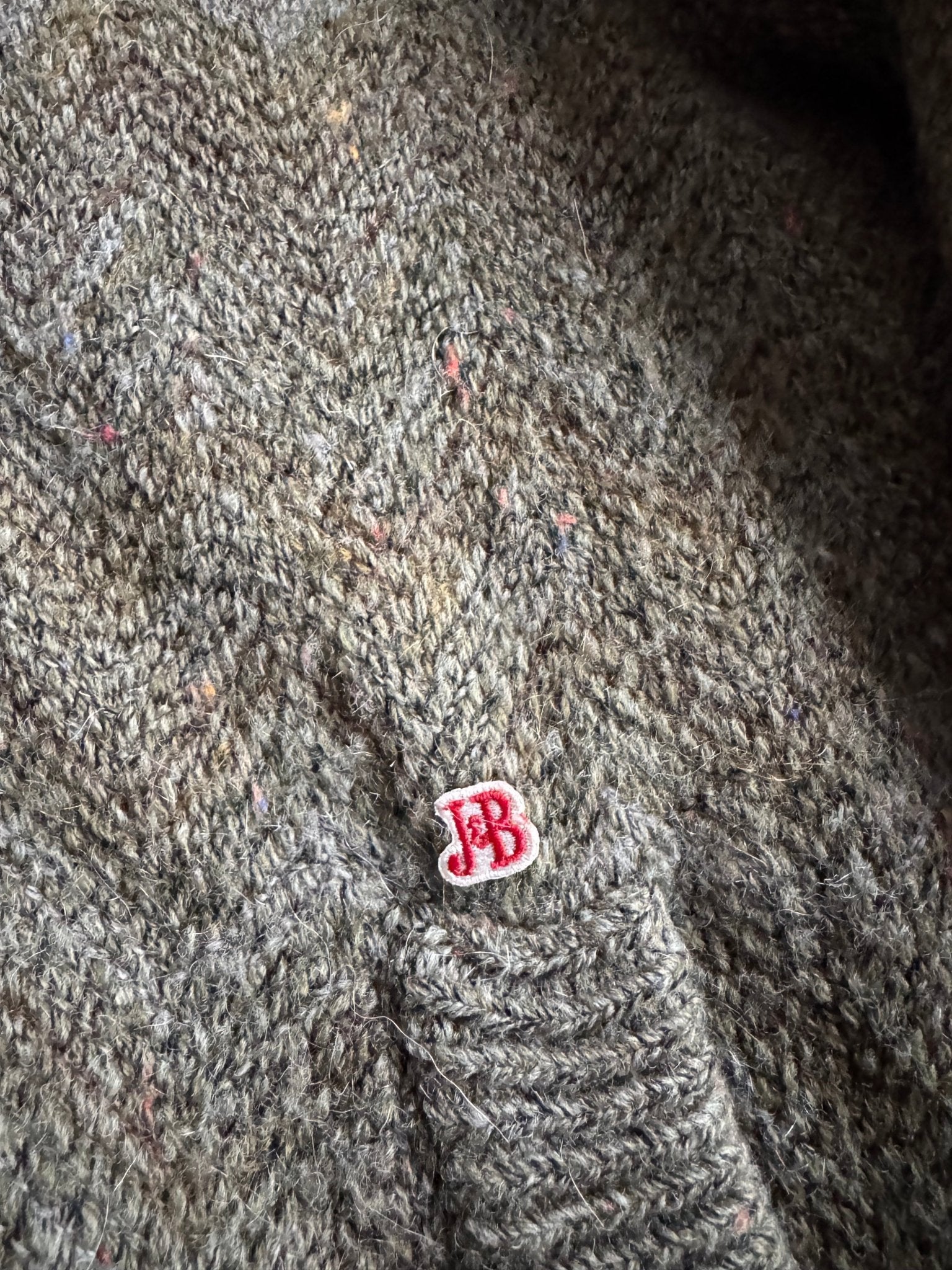🧶 Jachetă Vintage Tricotată Tip Bomber cu Căptușeală din Bumbac – L - anbracaminte