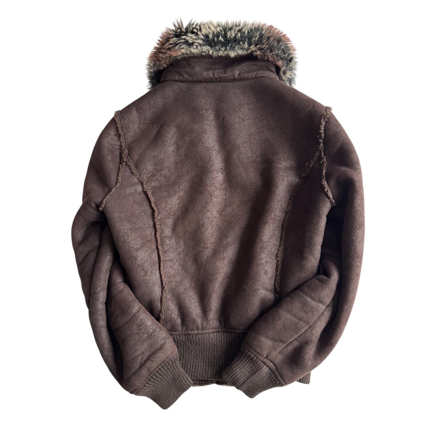 🧥 Jachetă Y2K din Blană Artificială – Mărime M Femei - anbracaminte