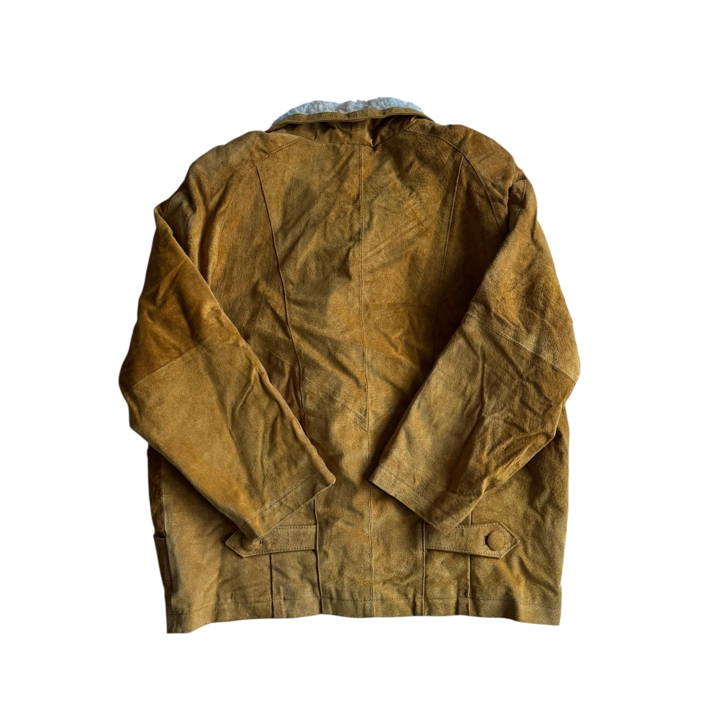 🧥 Jachetă Y2K din Suede cu Shearling Sintetic – Mărime 40 (M/L Femei) - anbracaminte