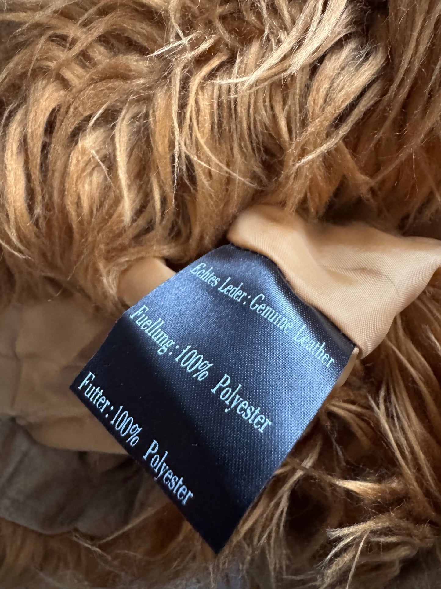 🧥 Jachetă Y2K Suede Afghan – Mărime 40 (M/L Femei) - anbracaminte