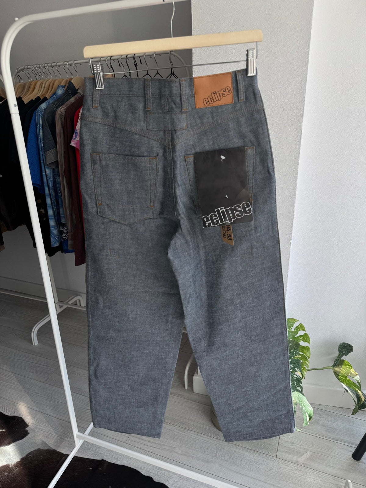 👖 Jeans Baggy Brodați Y2K Deadstock | New with Tags – S - anbracaminte