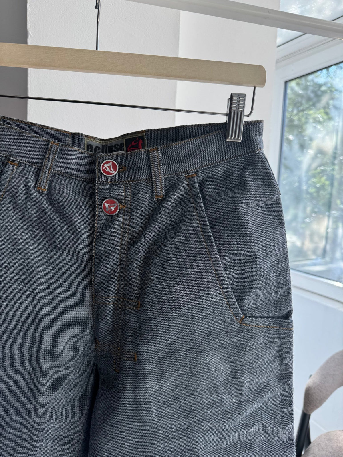 👖 Jeans Baggy Brodați Y2K Deadstock | New with Tags – S - anbracaminte