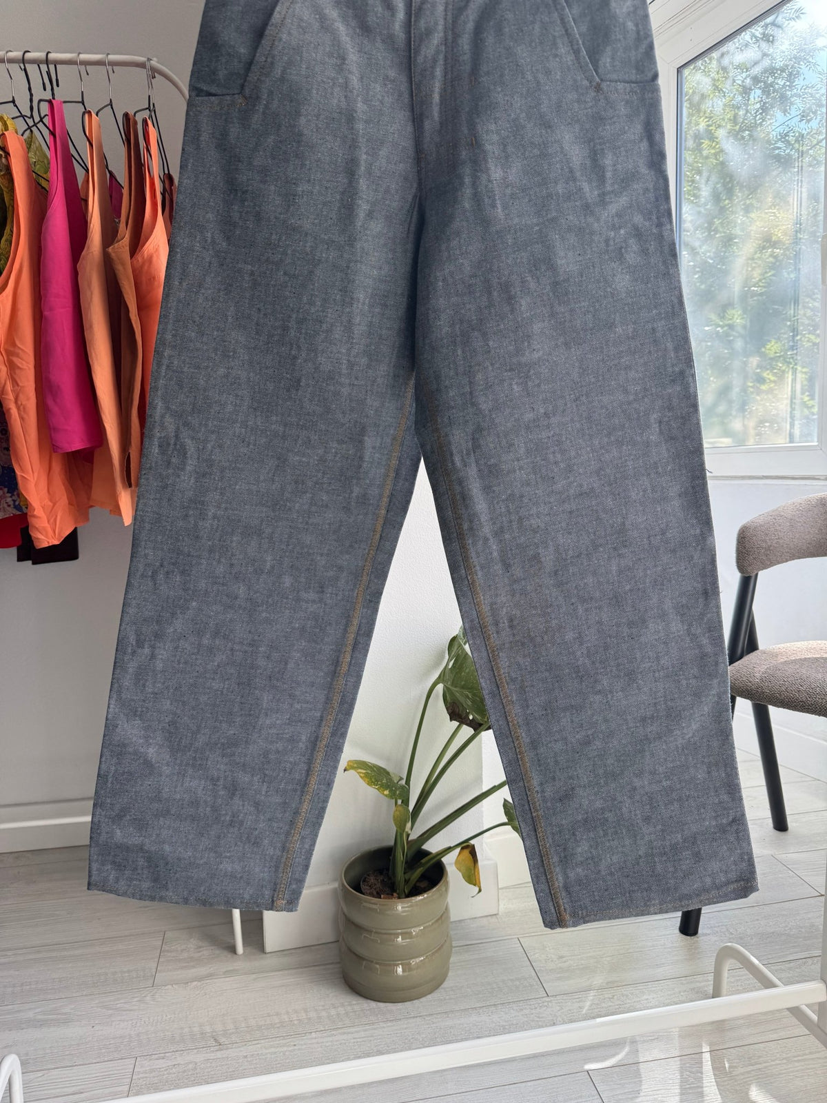 👖 Jeans Baggy Brodați Y2K Deadstock | New with Tags – S - anbracaminte