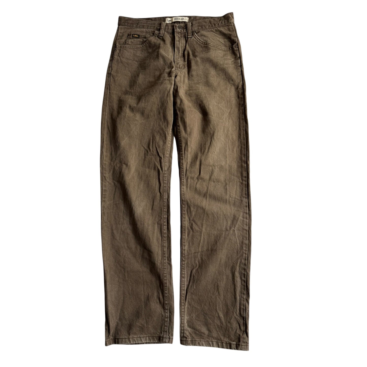 🪵 Jeans Bărbați Lee Regular Fit Maro Washed – W32 x L32 - anbracaminte