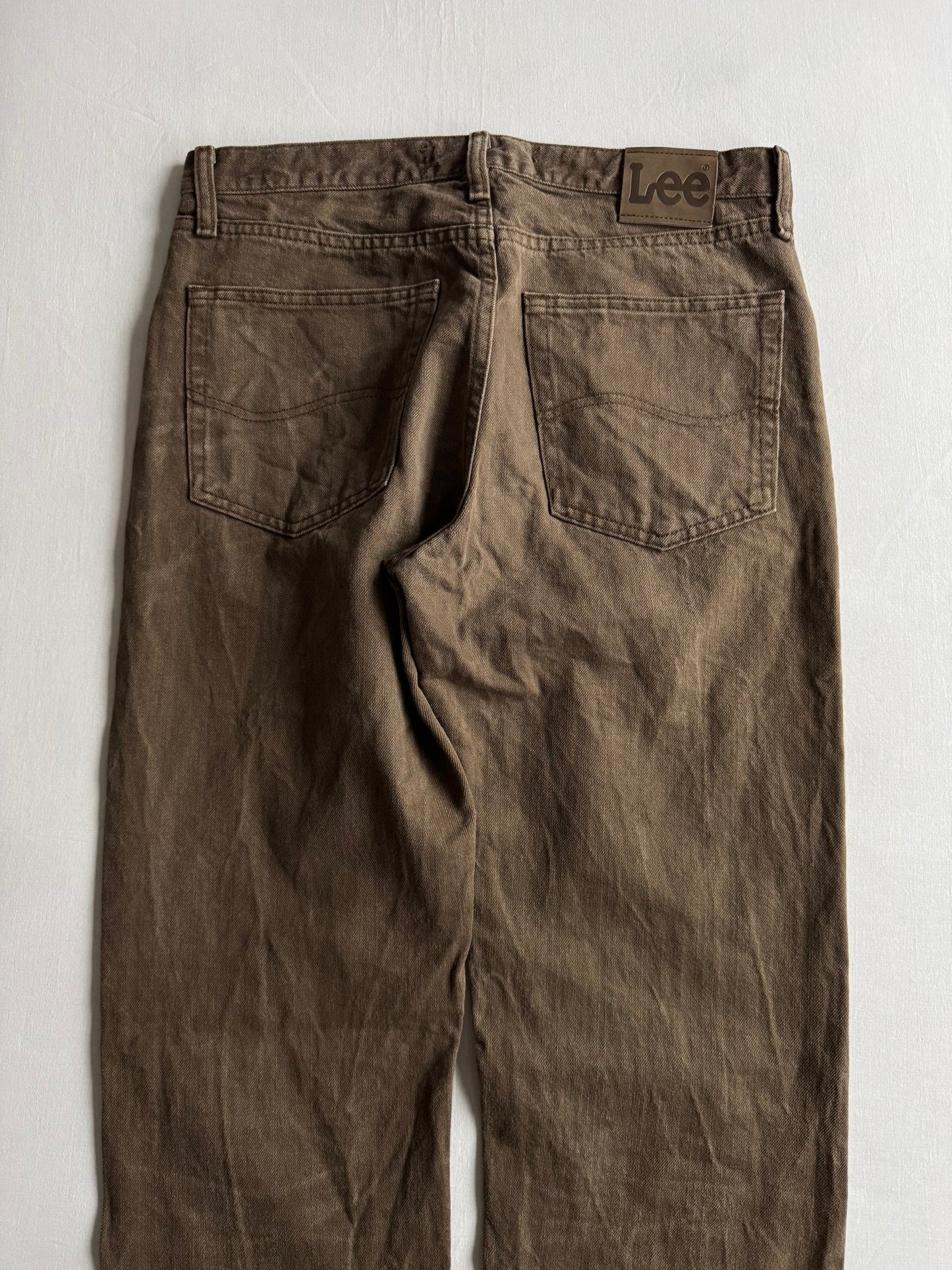 🪵 Jeans Bărbați Lee Regular Fit Maro Washed – W32 x L32 - anbracaminte