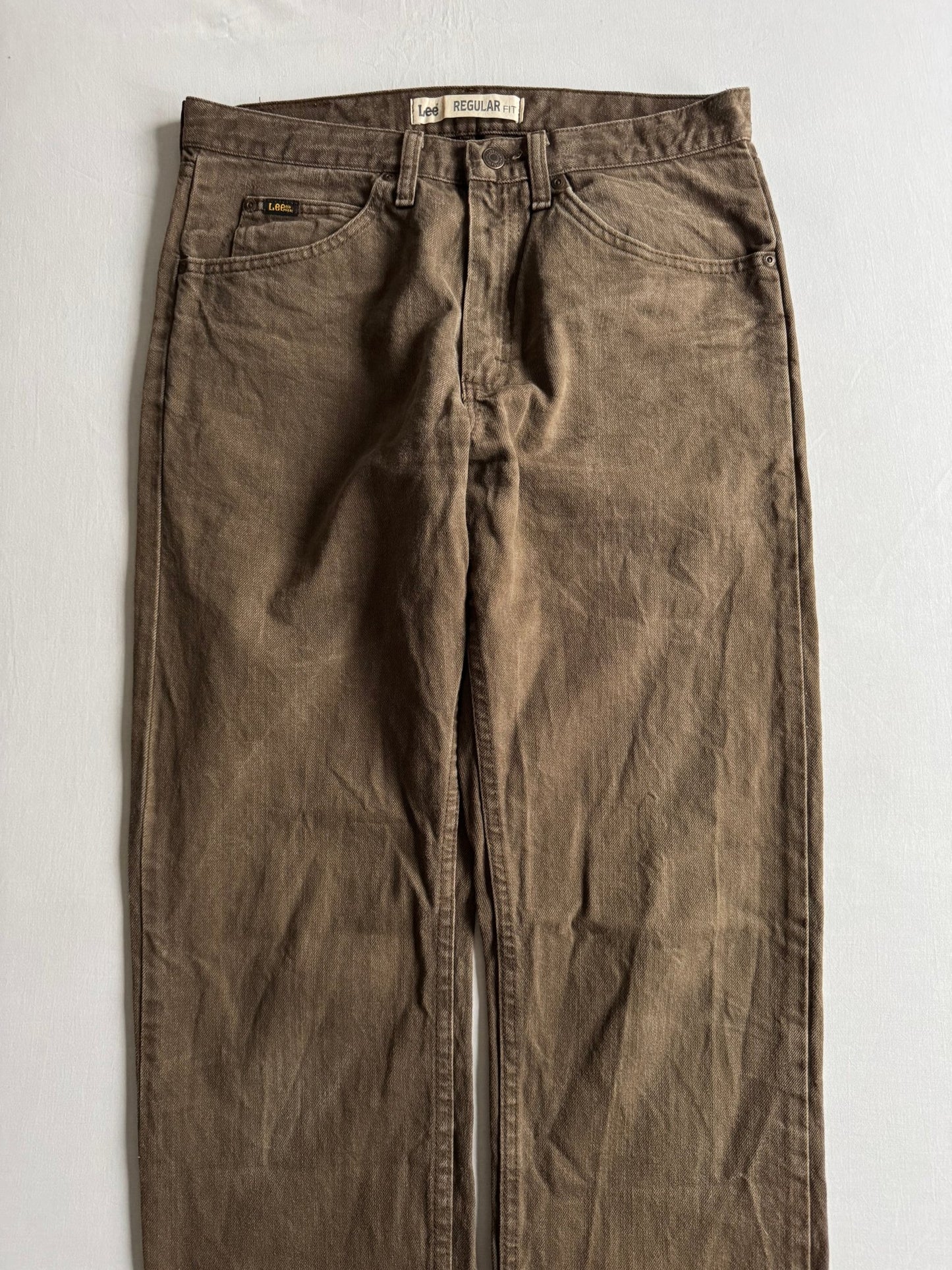 🪵 Jeans Bărbați Lee Regular Fit Maro Washed – W32 x L32 - anbracaminte