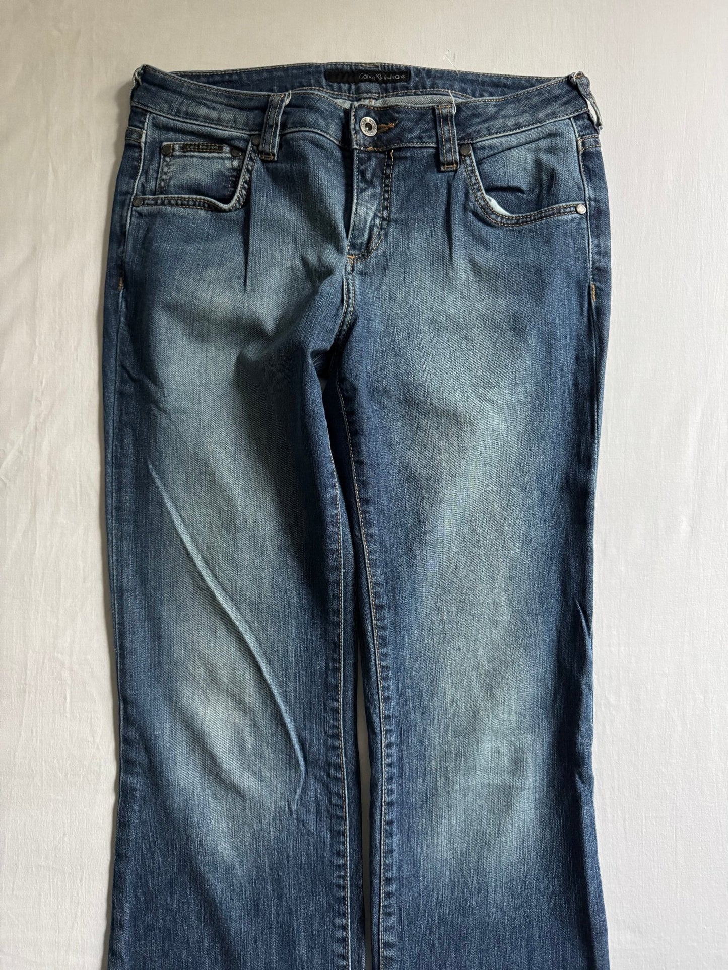 👖 Jeans Calvin Klein Y2K pentru femei – Bootcut – US 8 / EU 38 - anbracaminte