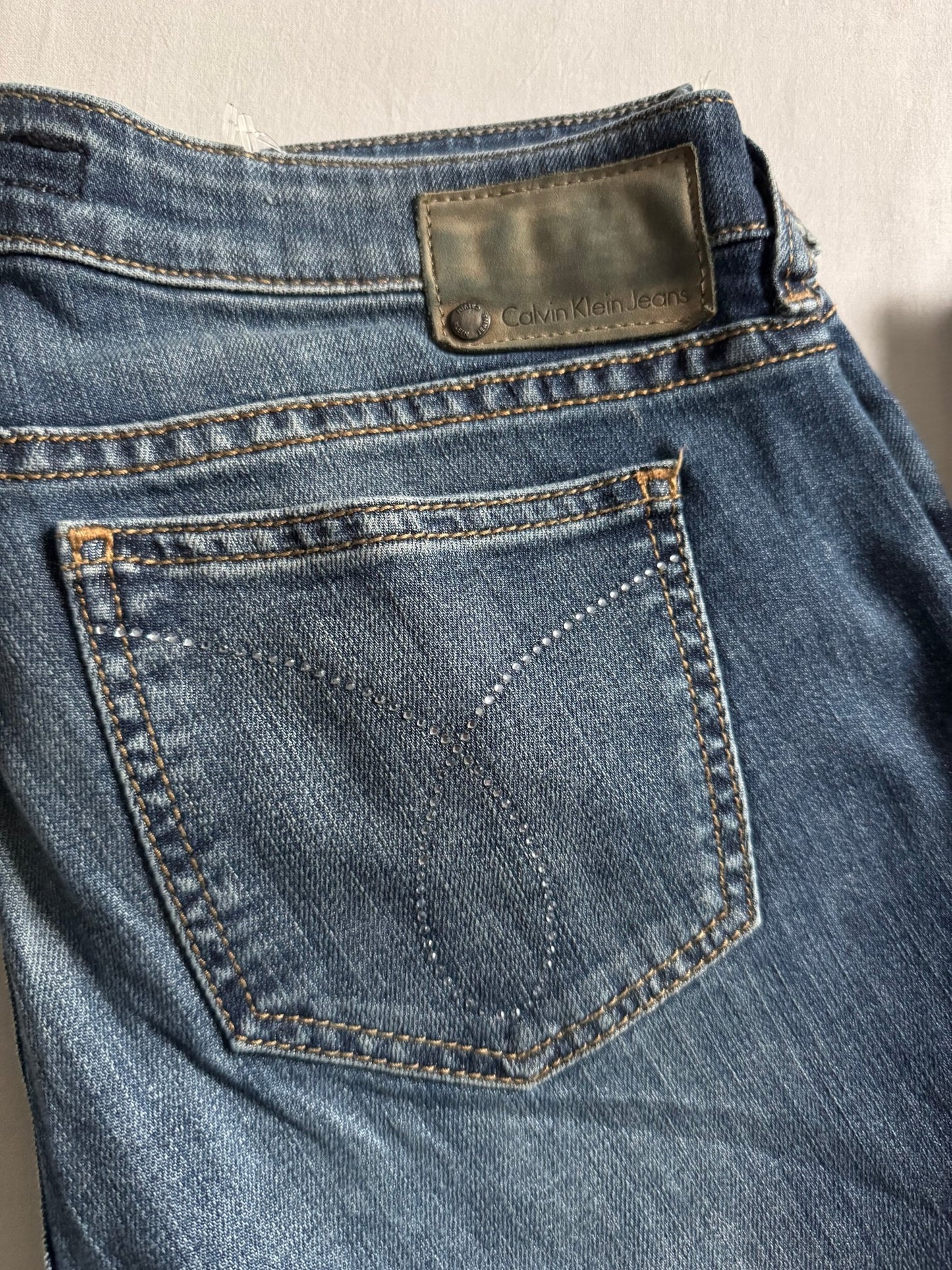 👖 Jeans Calvin Klein Y2K pentru femei – Bootcut – US 8 / EU 38 - anbracaminte