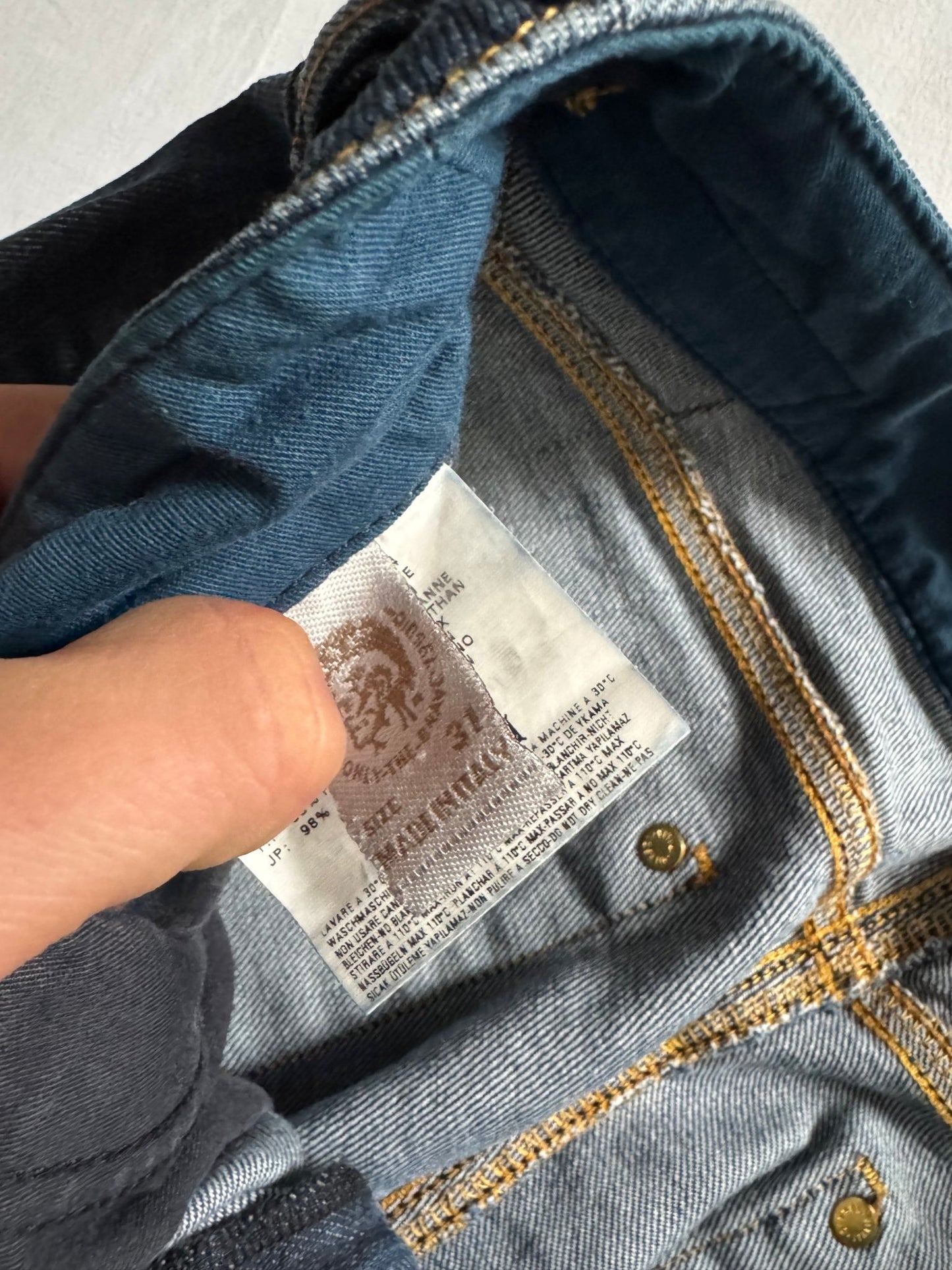 ⛽️ 👖 Jeans Diesel „Ronhar” pentru femei – Y2K – Bootcut – Made in Italy - W31 - anbracaminte