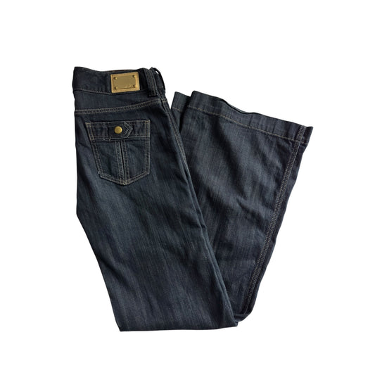 👖 Jeans Evazați X2 Dark Denim – Y2K - anbracaminte