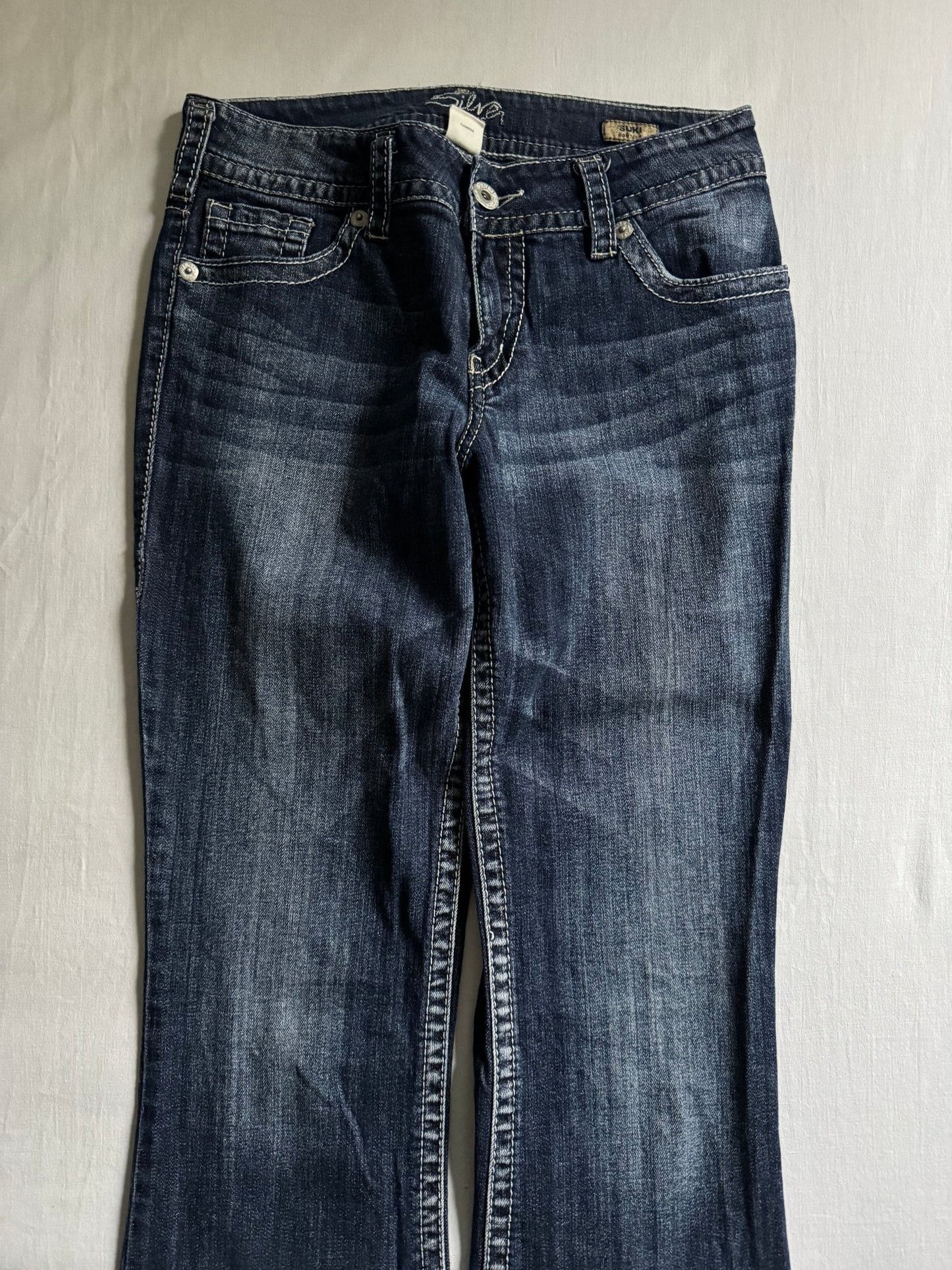 👖 Jeans Silver Y2K pentru femei – Bootcut – W29 / L34 – EU 38 - anbracaminte