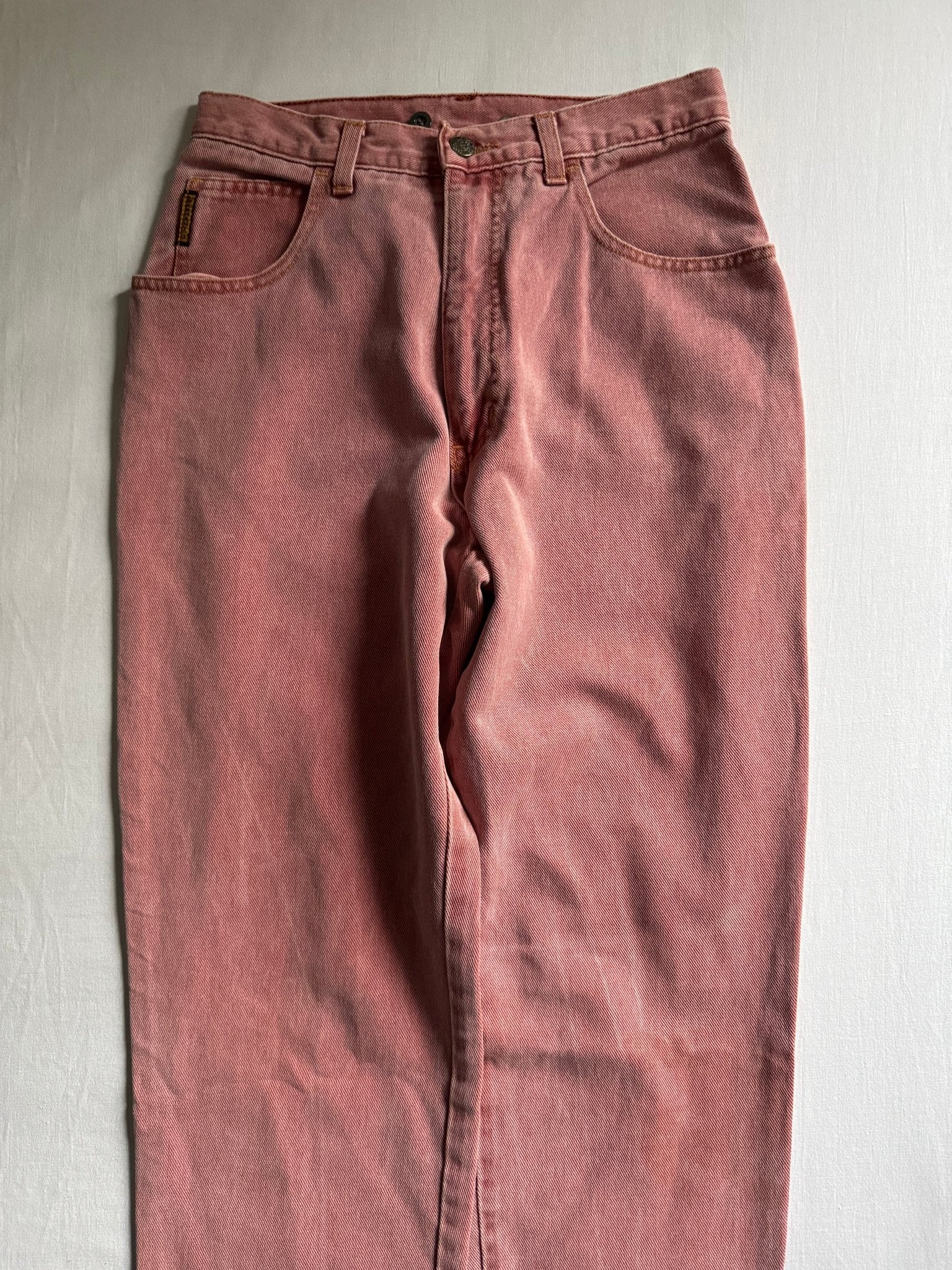 🧱 Jeans Vintage Armani – 80’s – Burnt Brick Red – US 30 / EU 40 - anbracaminte