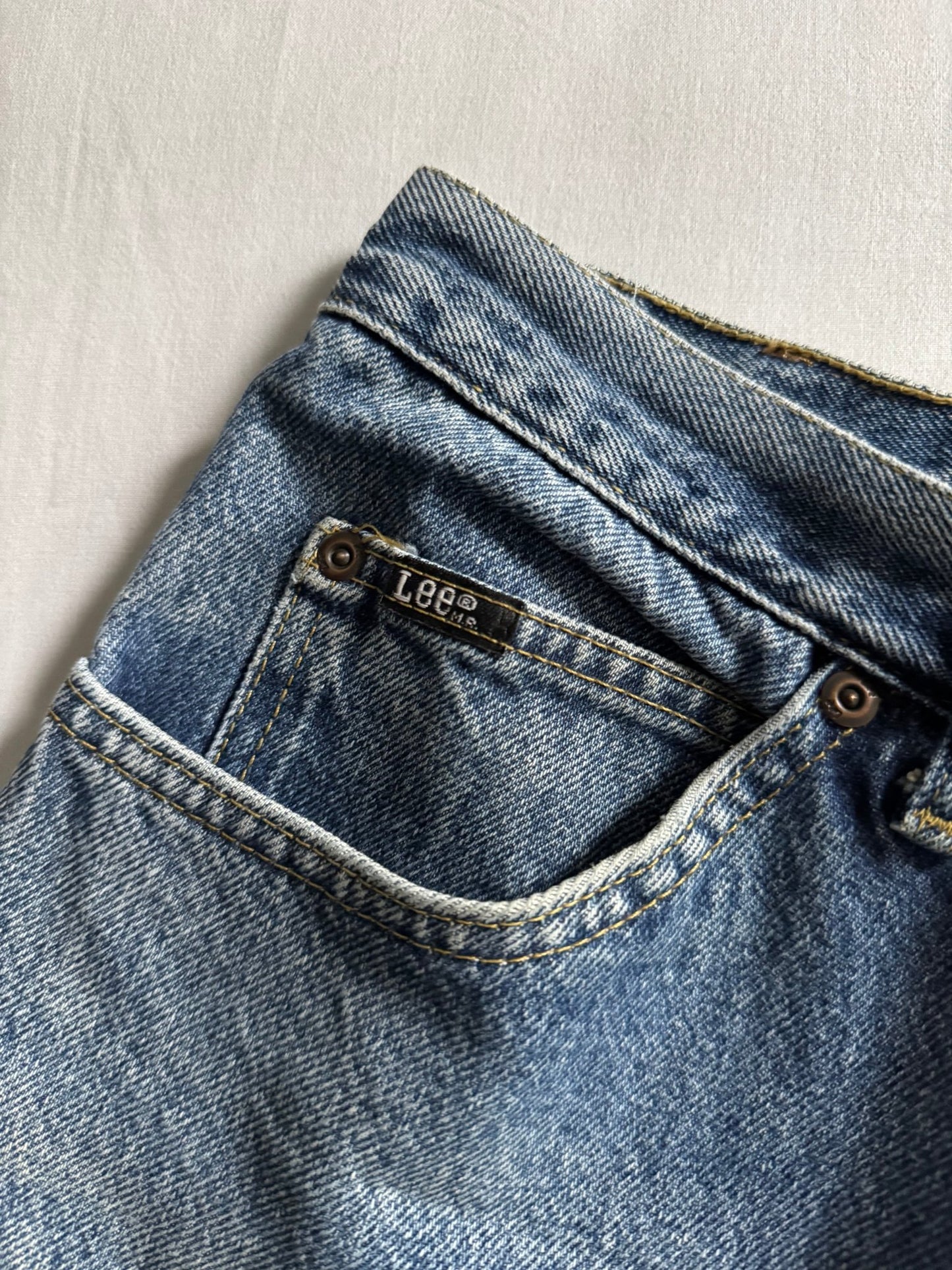 🇺🇸 Jeans Vintage Lee „Mud Wash” – Made in USA - W31 / W32 - anbracaminte