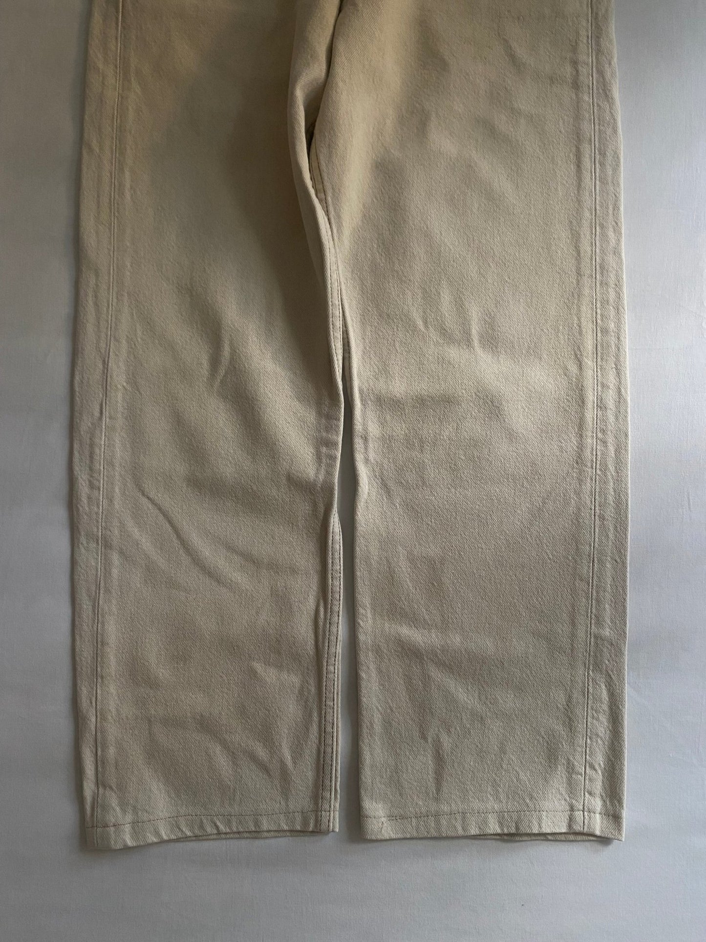 Jeans Vintage Levi’s 501 – Washed Cream – 1997 – Made in USA – W36 L30 - anbracaminte