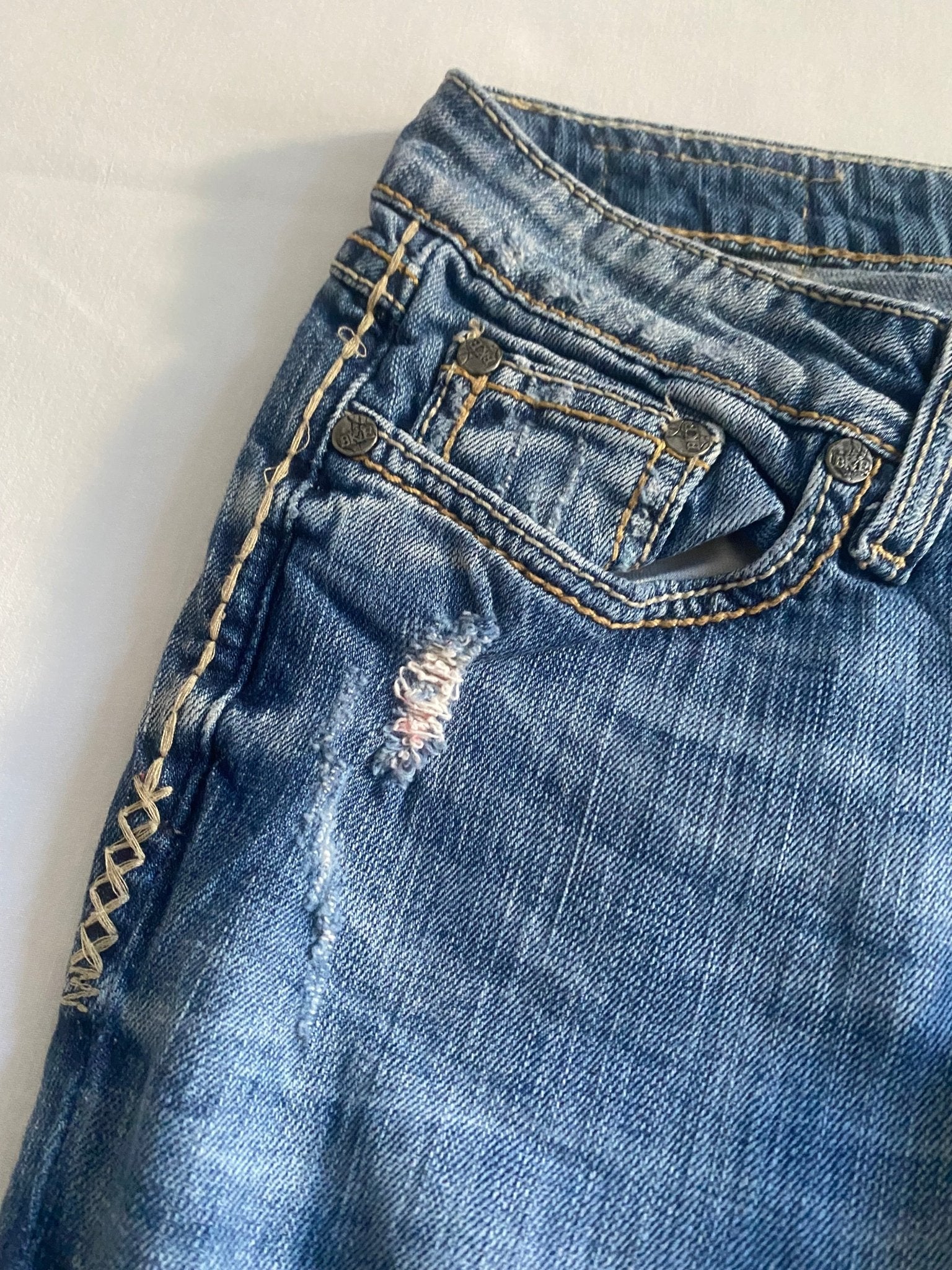 👖 Jeans Y2K BKE Denim – Flared – Made in Mexico – W29 L35.5 (≈ EU 38) - anbracaminte