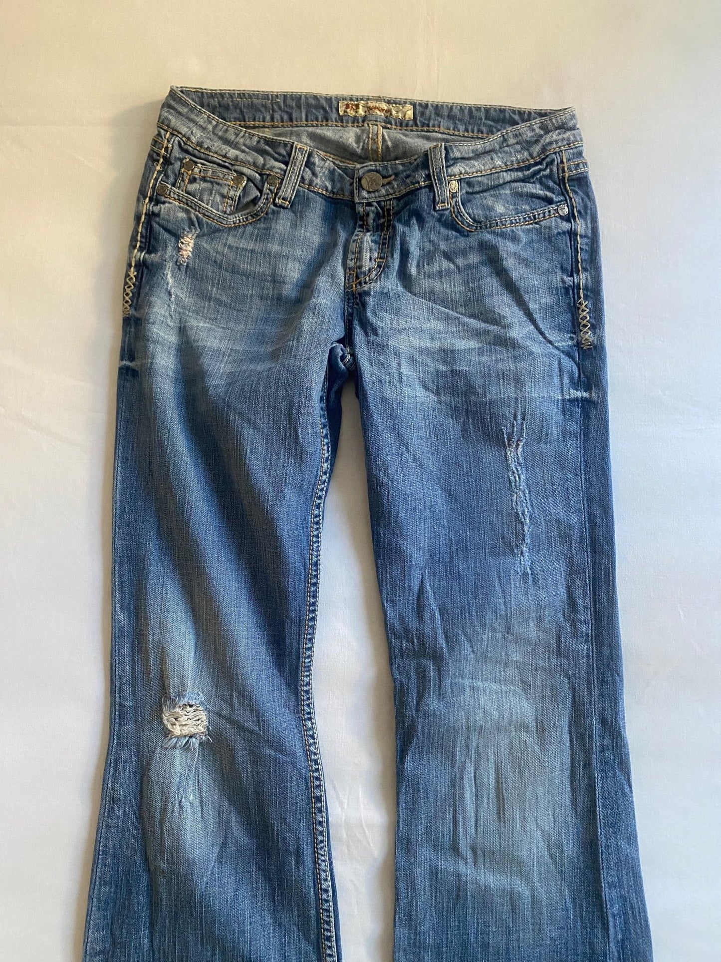 👖 Jeans Y2K BKE Denim – Flared – Made in Mexico – W29 L35.5 (≈ EU 38) - anbracaminte