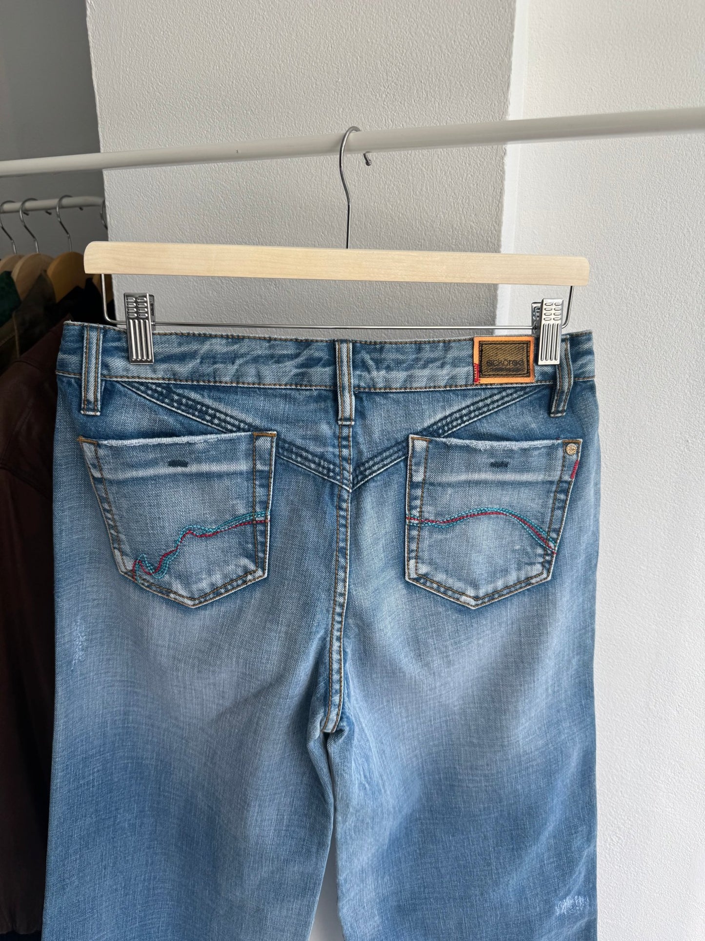🦏 Jeans Y2K Ecko Unltd Baggy Printed – US 7 – Damă - anbracaminte