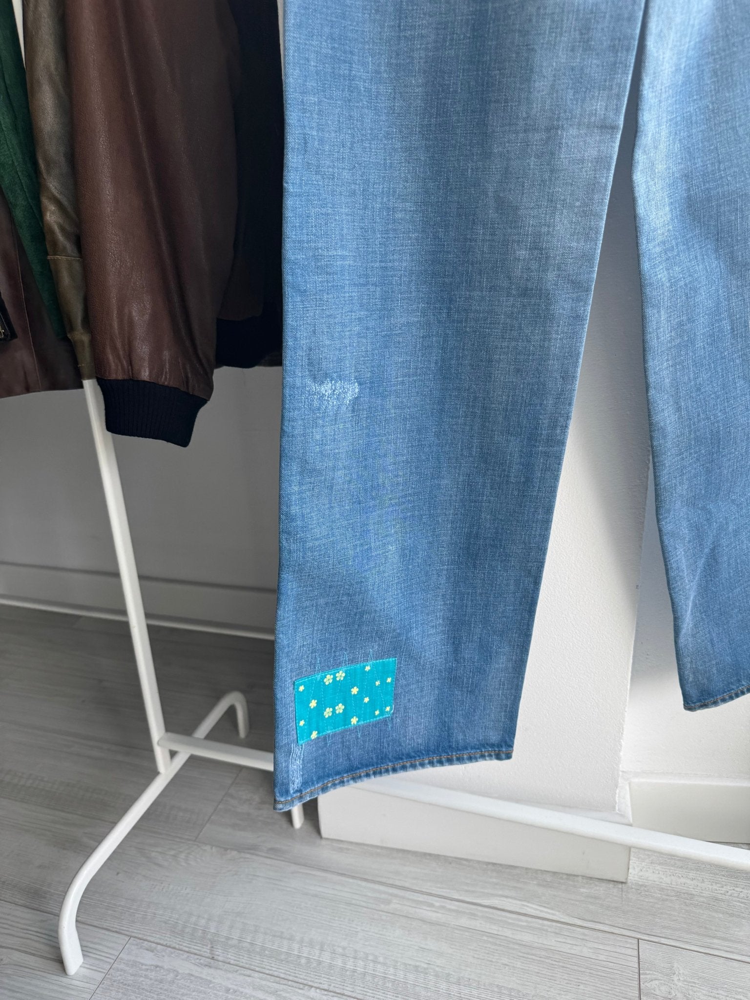 🦏 Jeans Y2K Ecko Unltd Baggy Printed – US 7 – Damă - anbracaminte