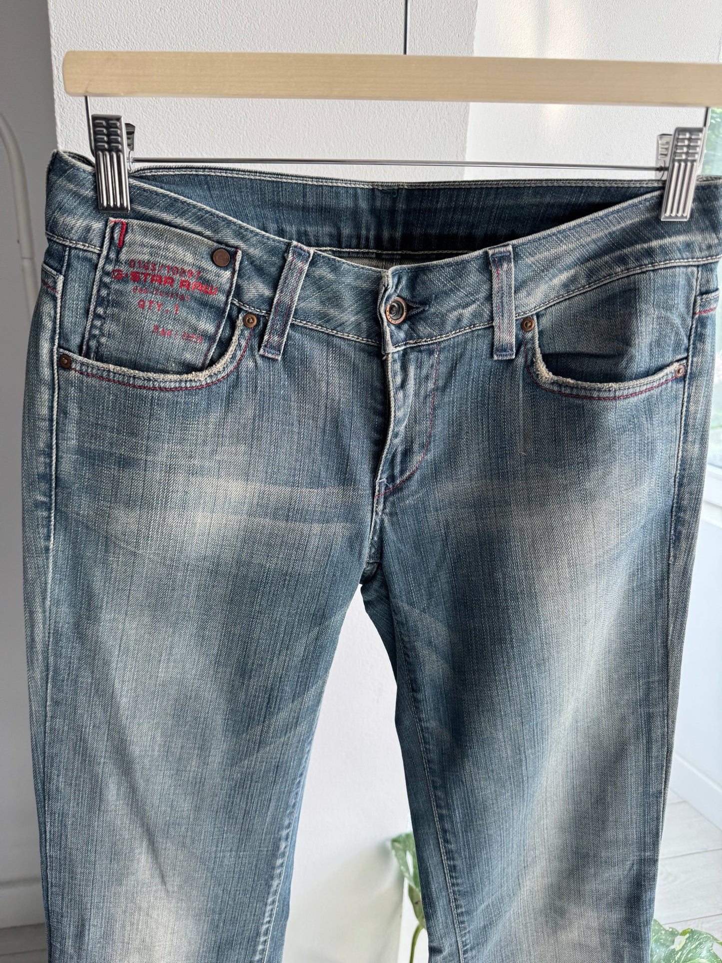 👖 Jeans Y2K G-Star Raw Bootcut Damă – W28 x L34 – Made in Italy - anbracaminte