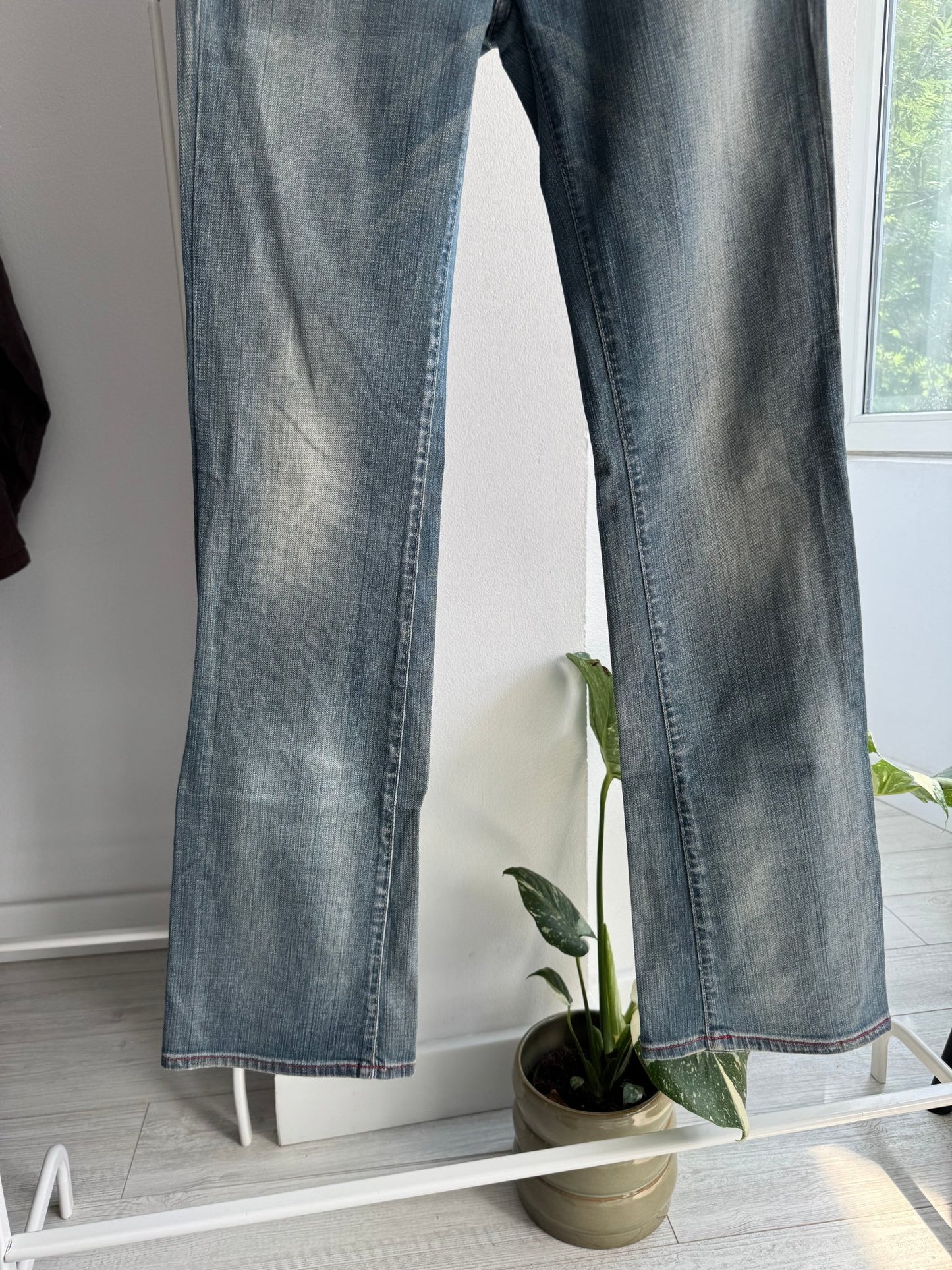 👖 Jeans Y2K G-Star Raw Bootcut Damă – W28 x L34 – Made in Italy - anbracaminte