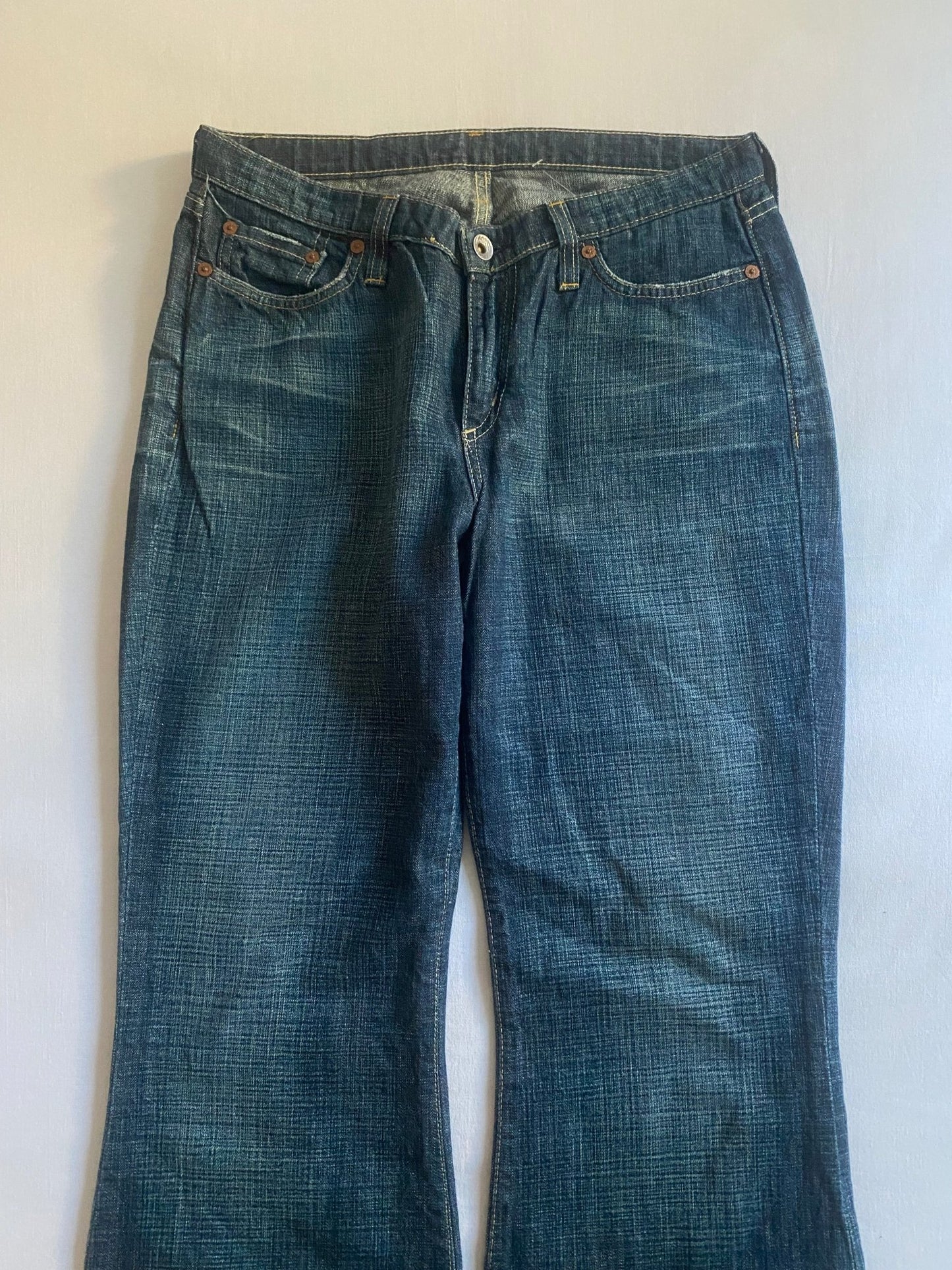 🌟 Jeans Y2K G - Star Women – Low Hip Flared – Made in Italy – W29 L30 - anbracaminte