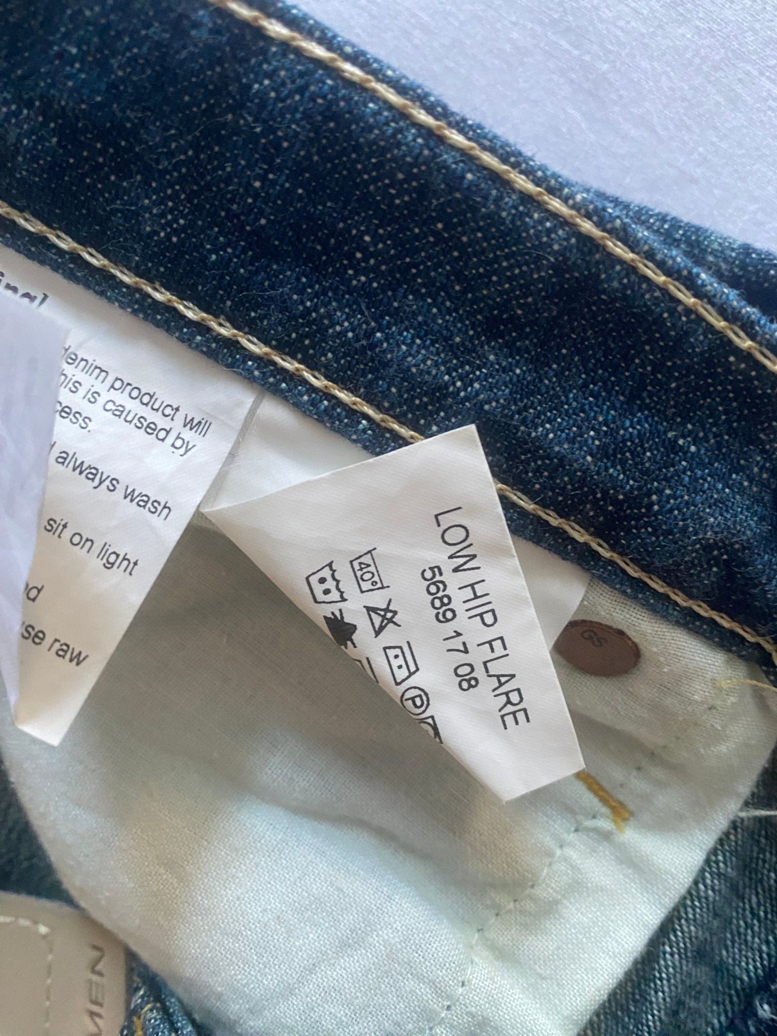 🌟 Jeans Y2K G - Star Women – Low Hip Flared – Made in Italy – W29 L30 - anbracaminte