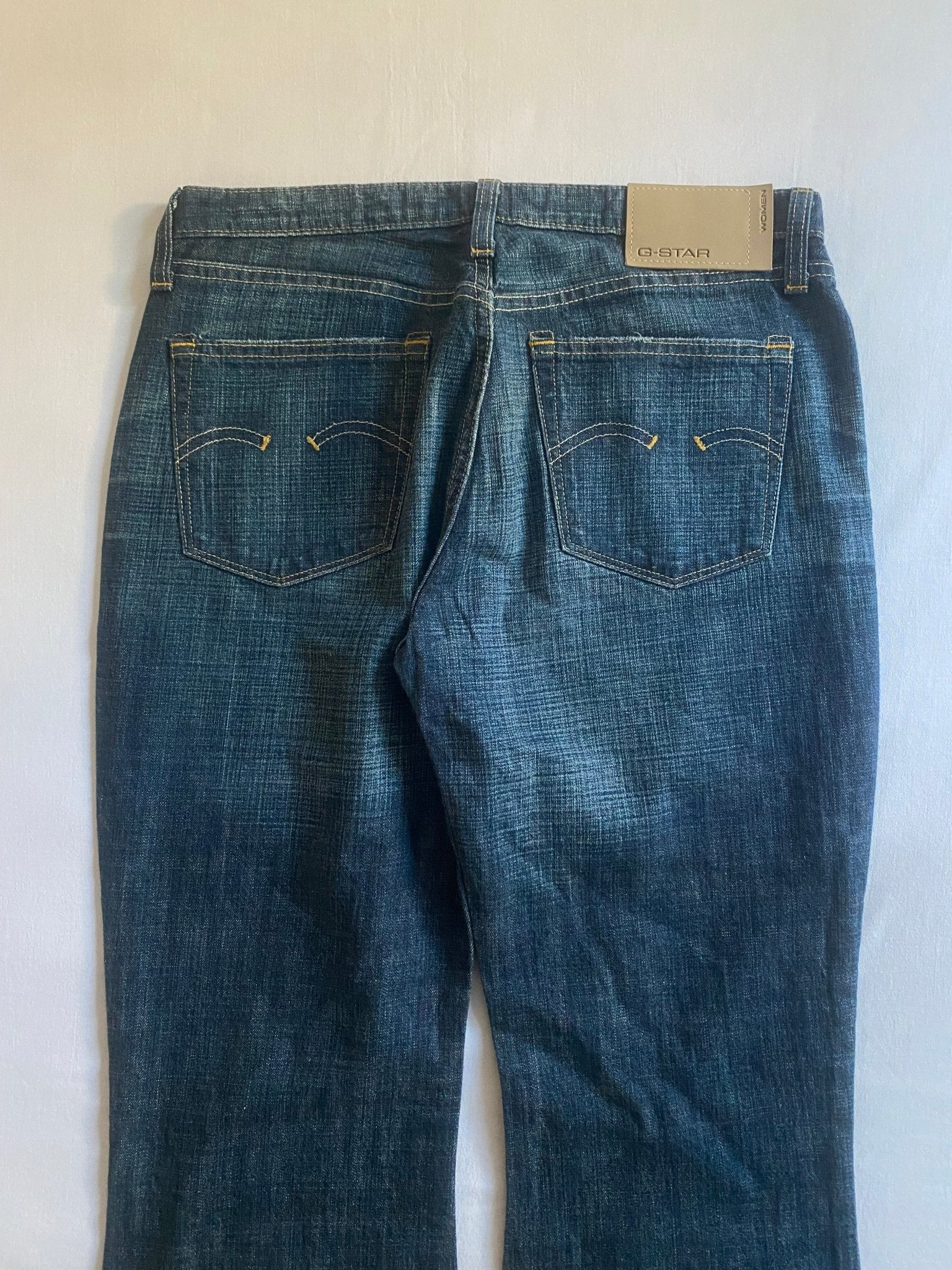 🌟 Jeans Y2K G - Star Women – Low Hip Flared – Made in Italy – W29 L30 - anbracaminte