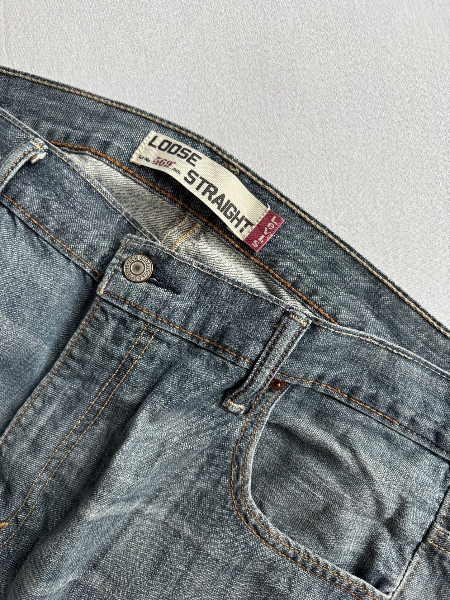 👖 Jeans Y2K Levi’s 569 Loose Fit – W36 / L34 - anbracaminte