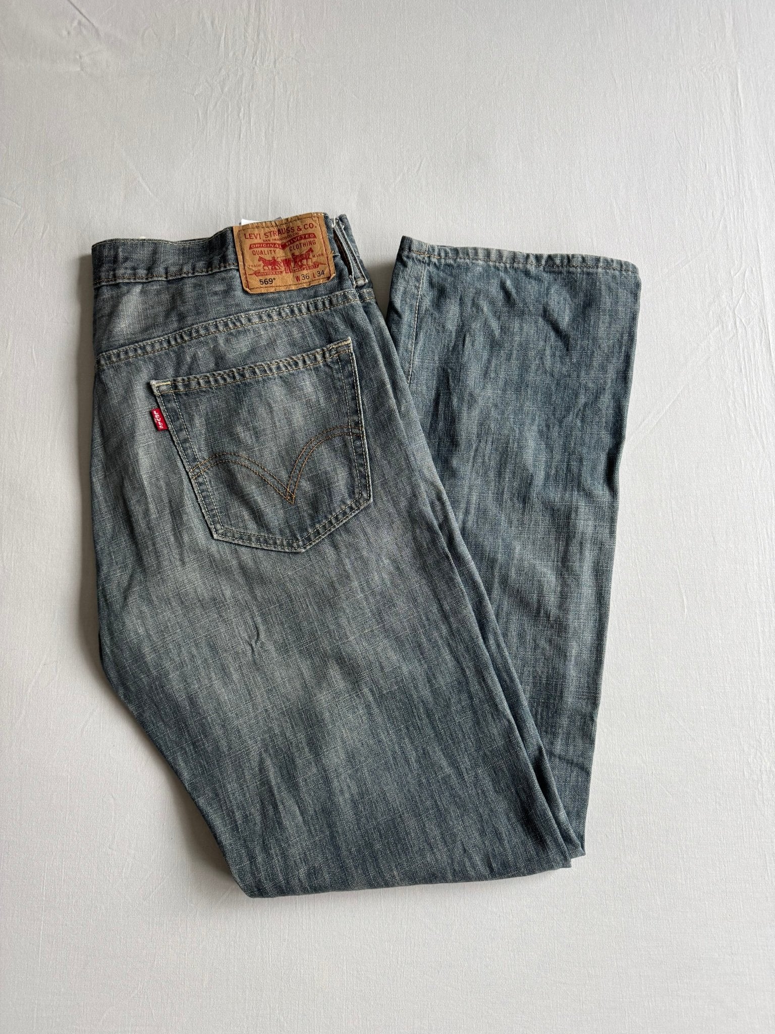 👖 Jeans Y2K Levi’s 569 Loose Fit – W36 / L34 - anbracaminte