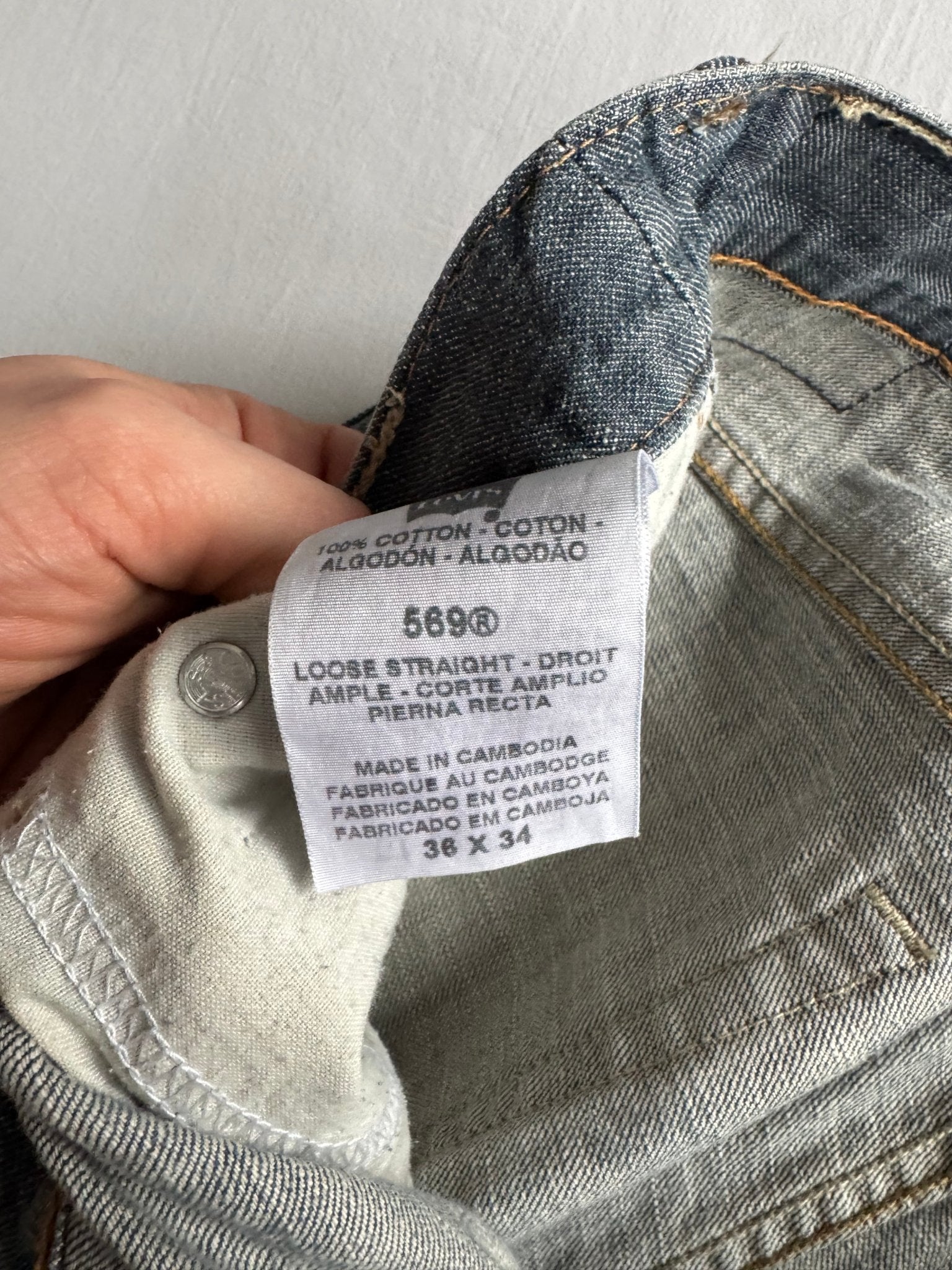 👖 Jeans Y2K Levi’s 569 Loose Fit – W36 / L34 - anbracaminte