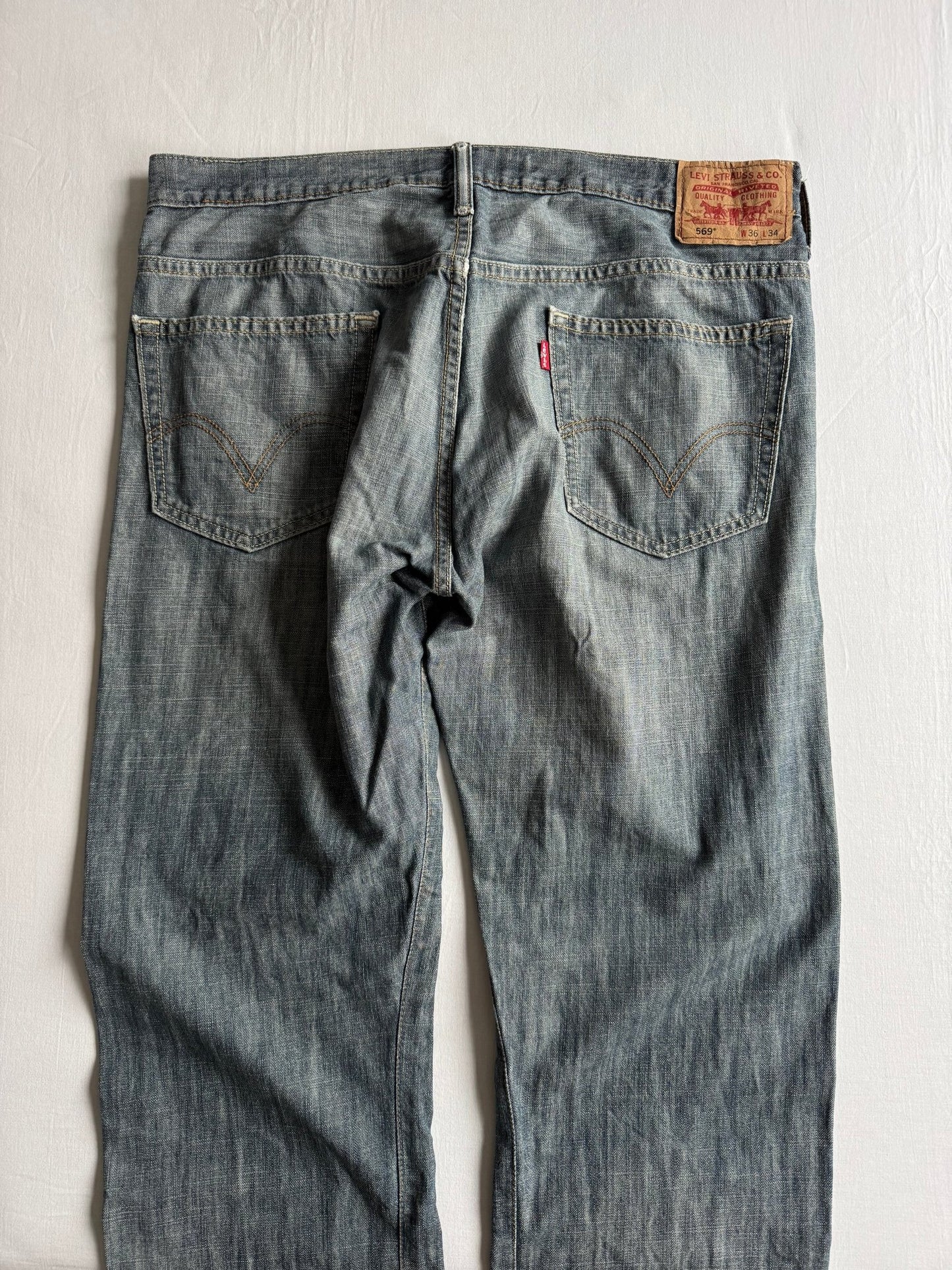 👖 Jeans Y2K Levi’s 569 Loose Fit – W36 / L34 - anbracaminte