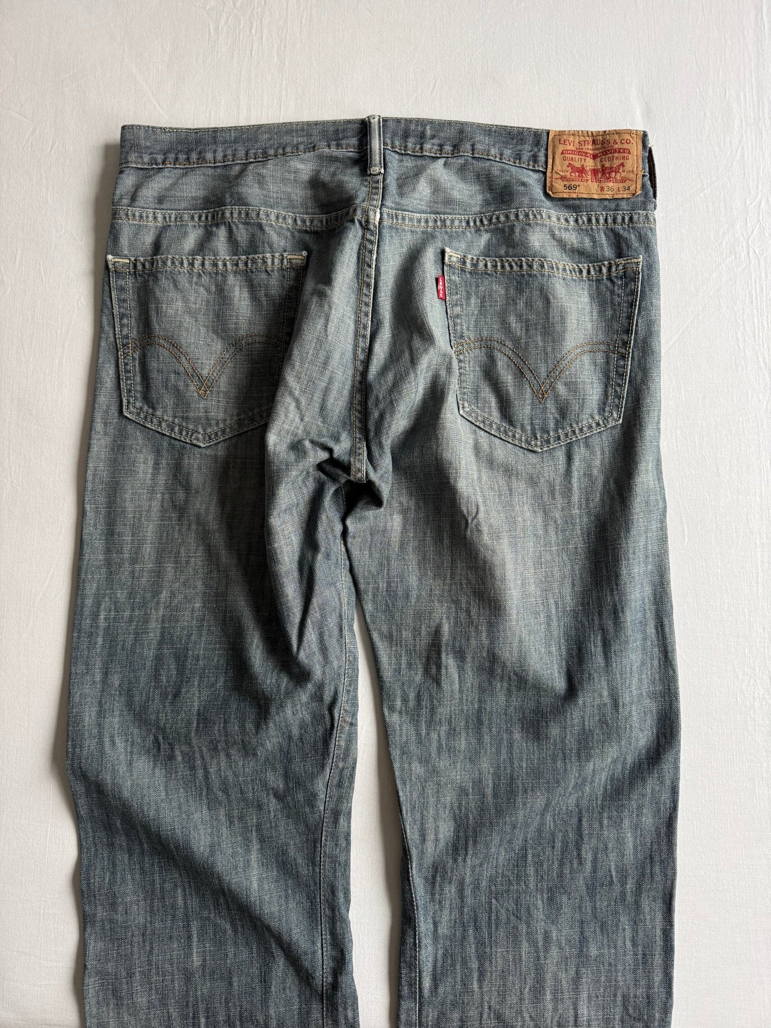 👖 Jeans Y2K Levi’s 569 Loose Fit – W36 / L34 - anbracaminte