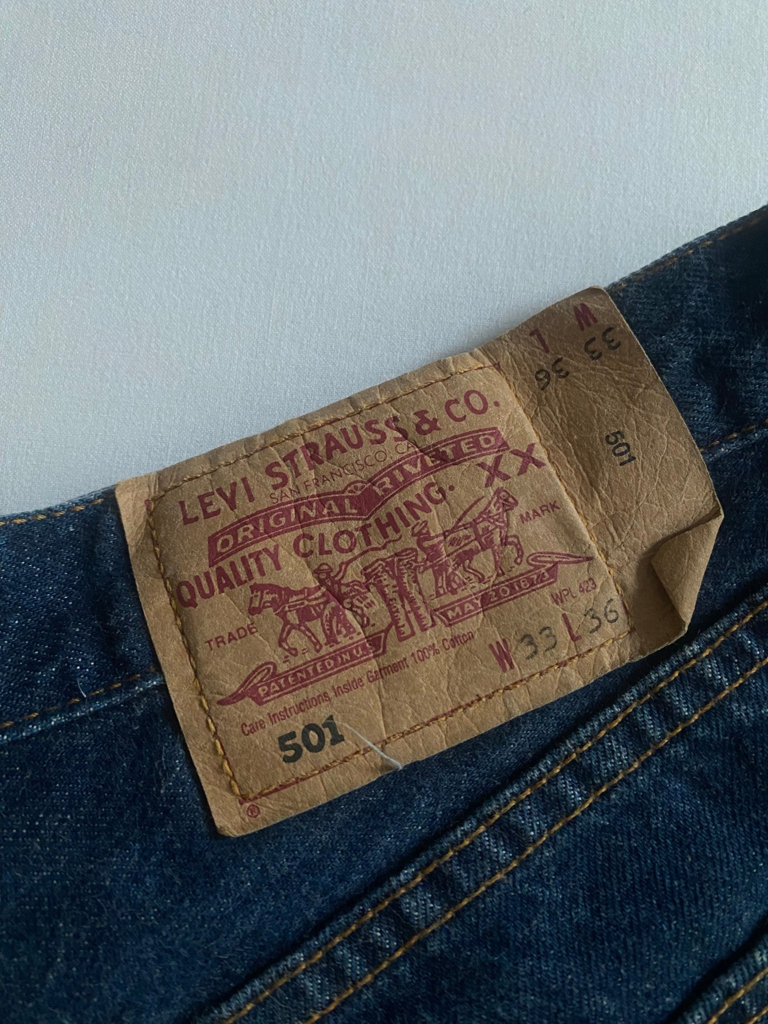 👖 Jeanși Levi’s 501 Vintage ’90s – W33 x L36 - anbracaminte