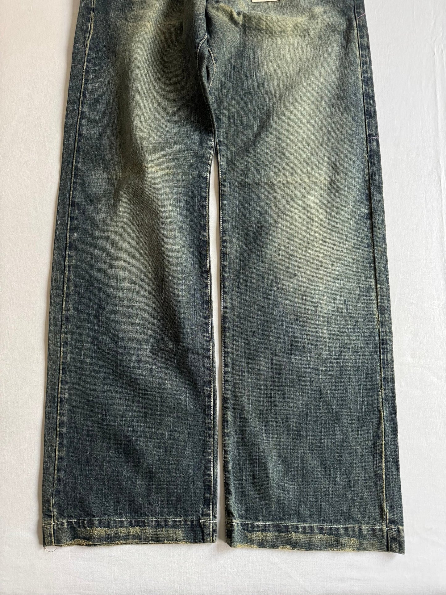 👖 Jeansi Y2K Deadstock Baggy Made in Italy – Sandy Wash (Mărimi 44 / 48 / 50) - anbracaminte