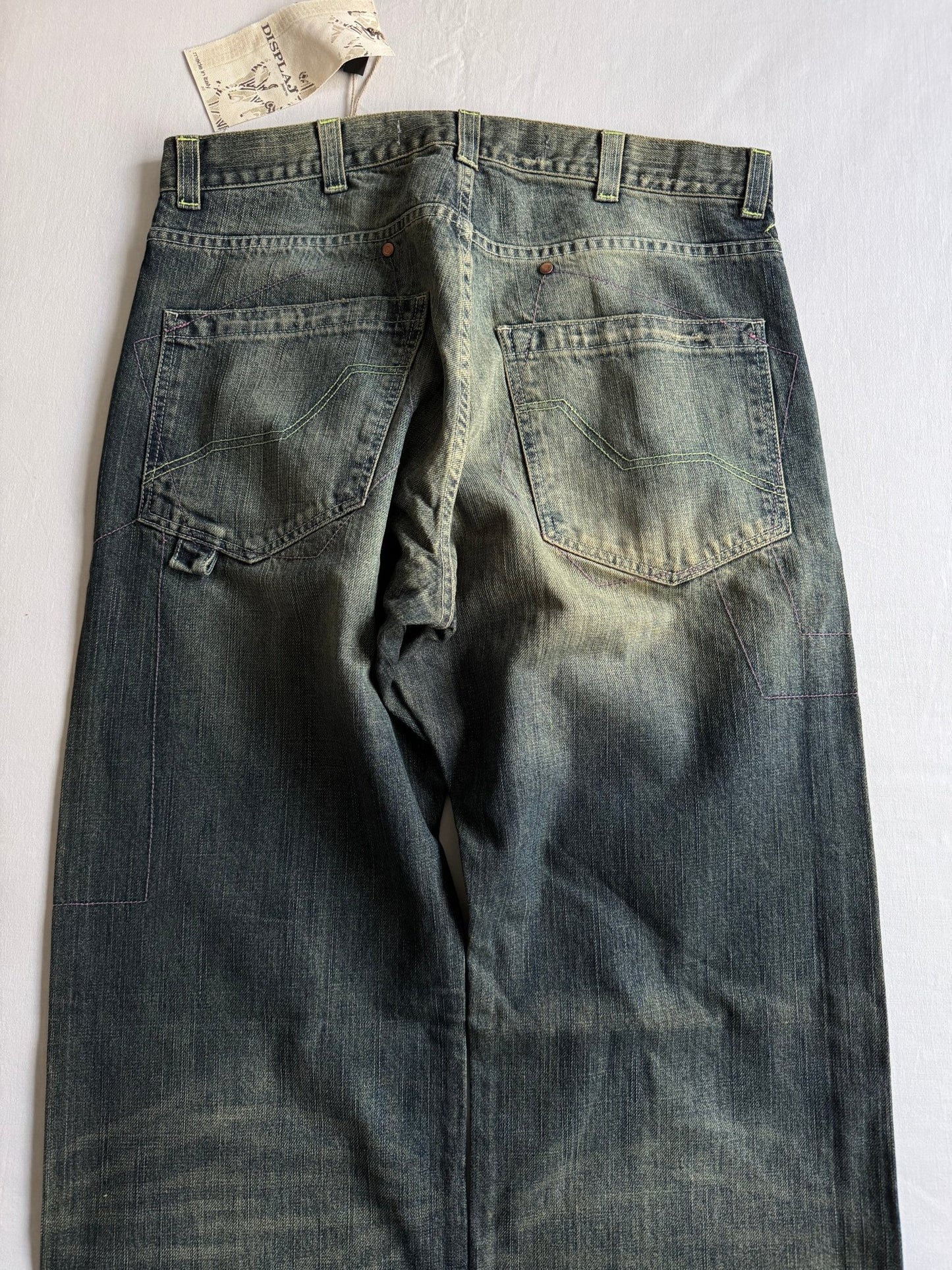 👖 Jeansi Y2K Deadstock Baggy Made in Italy – Sandy Wash (Mărimi 44 / 48 / 50) - anbracaminte