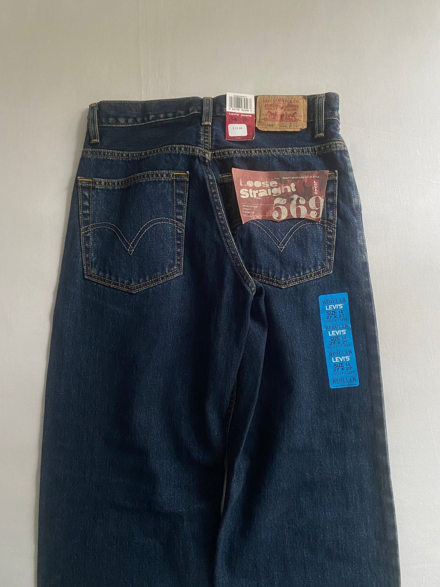 Jeanși Y2K Levi’s 569 – Loose Fit – NWT – W27 L27 - anbracaminte